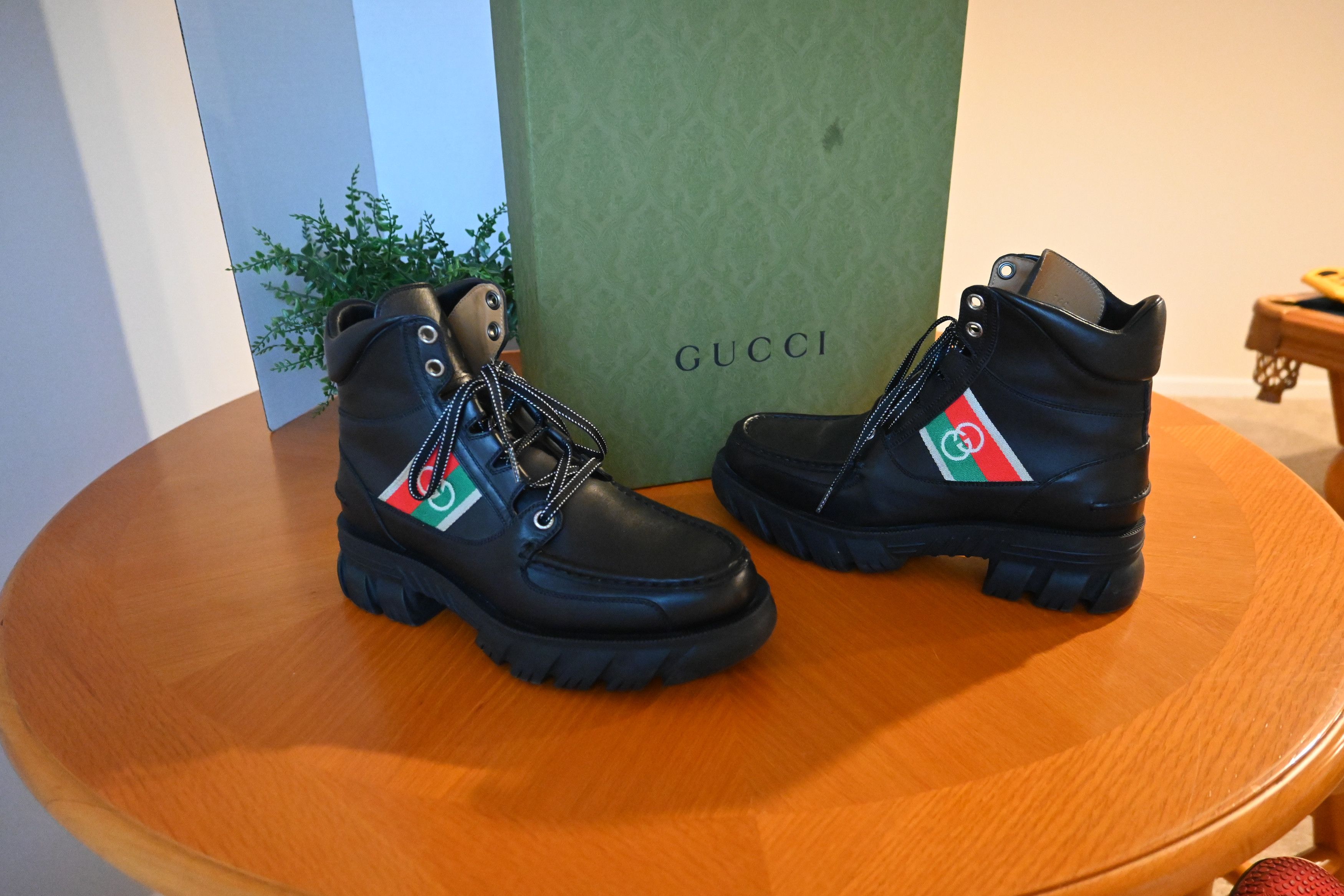 Sepatu boots gucci deals