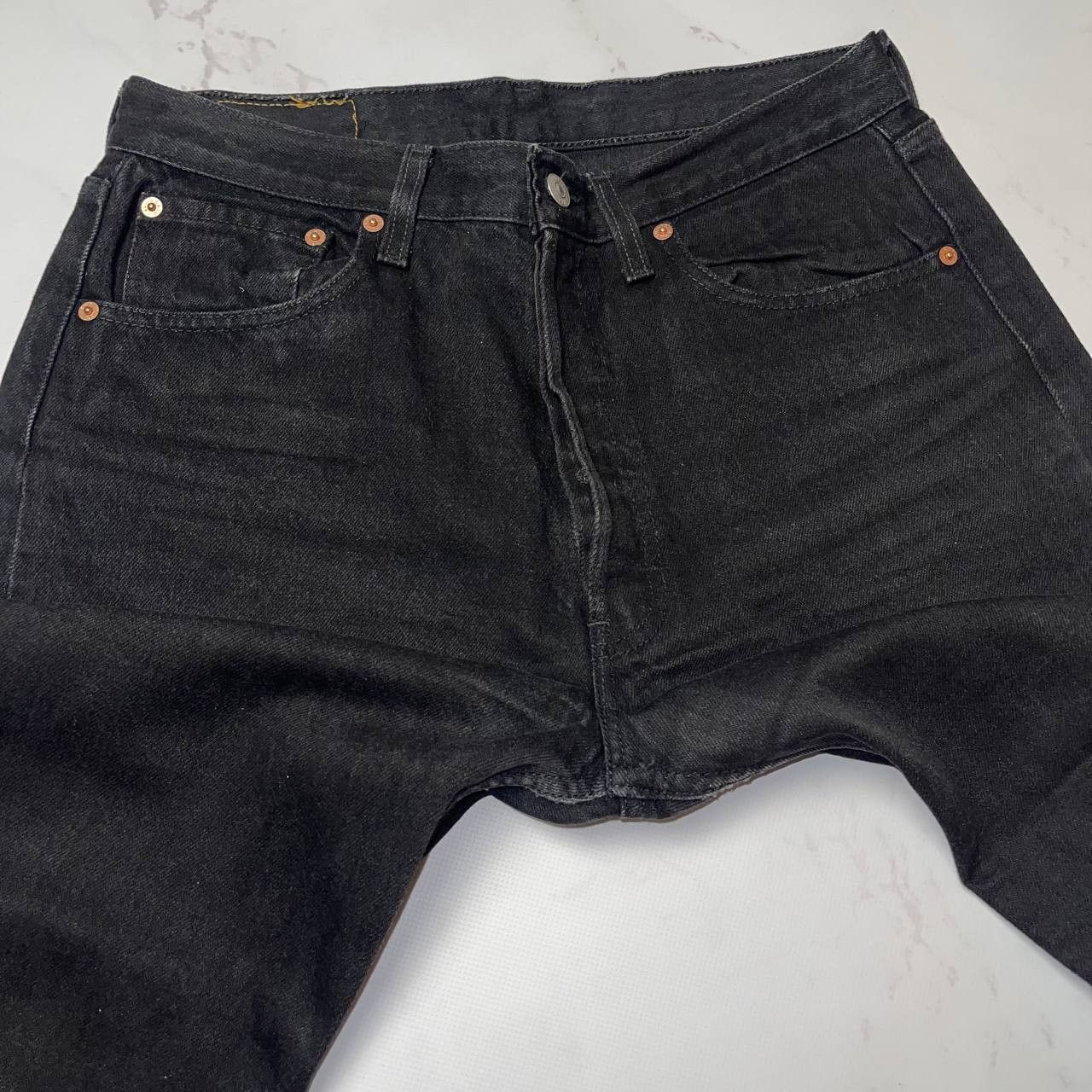 Levi's LEVIS 501 VINTAGE Y2K BLACK DENIM JEANS STREETWEAR STYLE Size US 33 - 11 Thumbnail