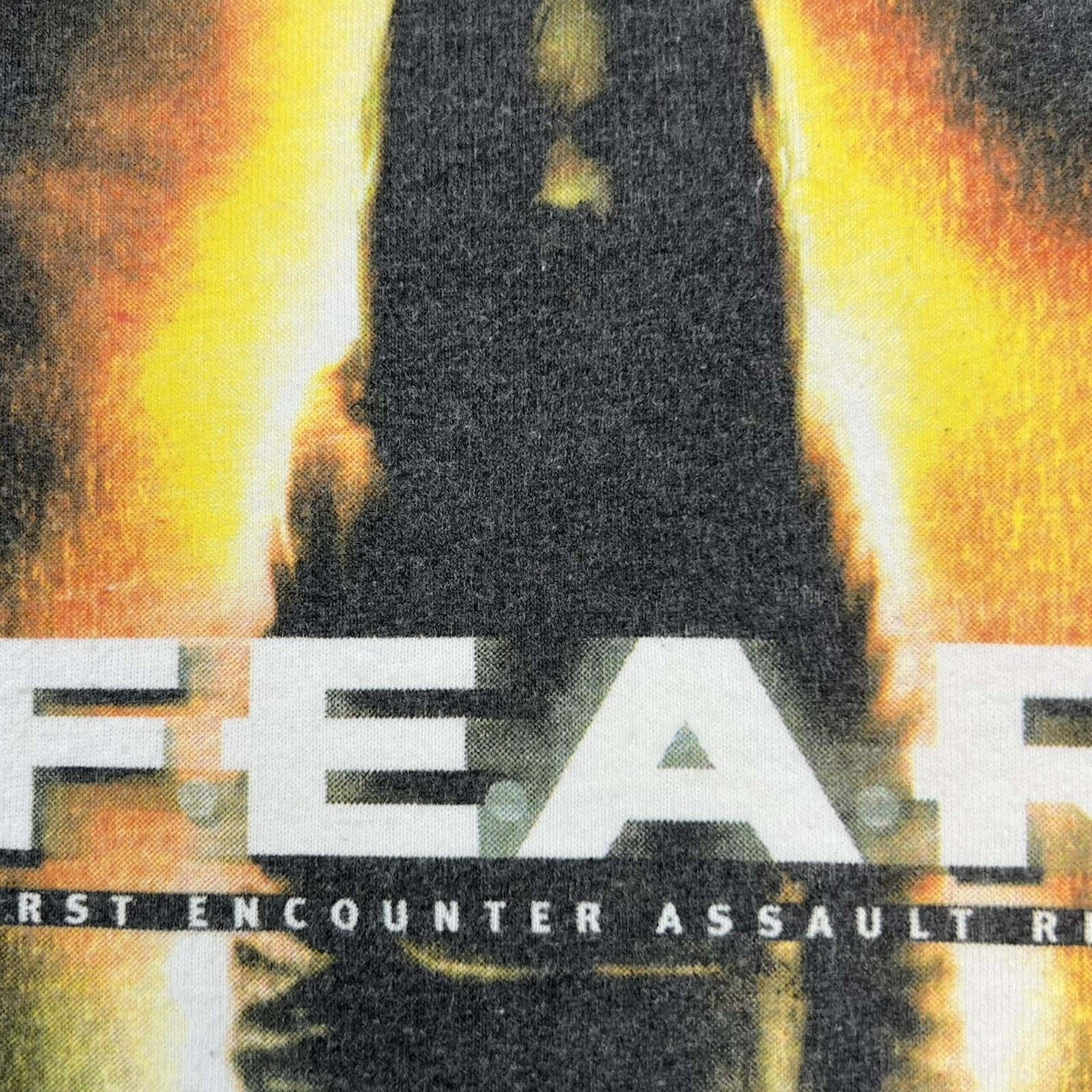 Playstation VTG 2005 FEAR T Shirt First Encounter Assault Recon Game Tee Size US L / EU 52-54 / 3 - 3 Thumbnail
