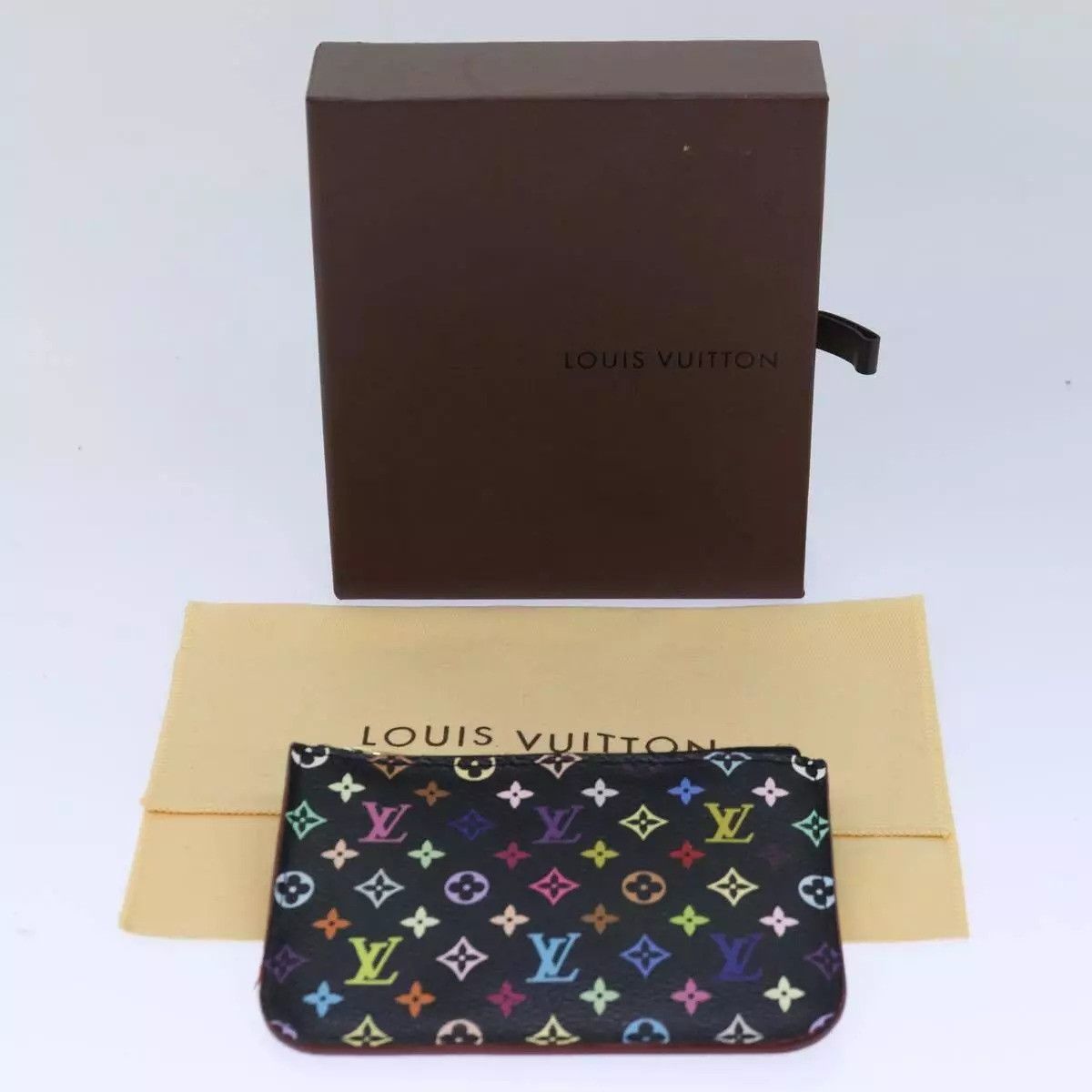 Louis Vuitton LOUIS VUITTON Multicolor Pochette ClesNM Coin Purse Black Size ONE SIZE - 10 Thumbnail