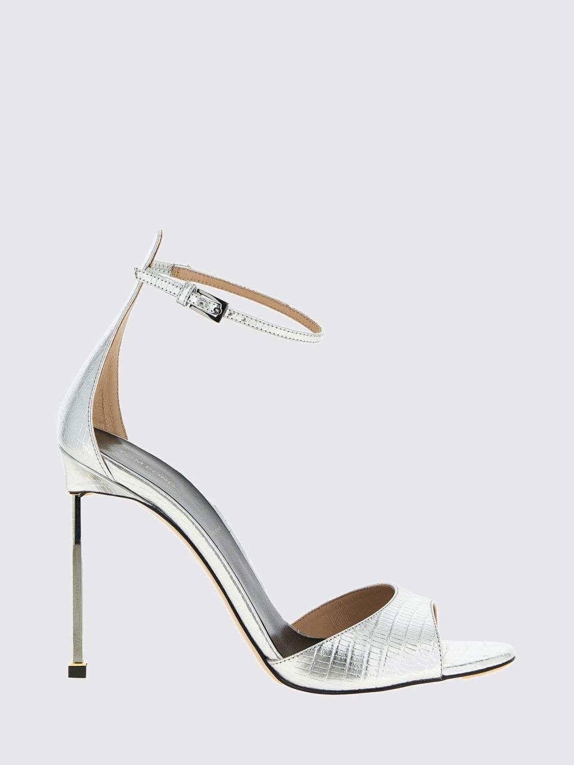 Tom Ford Tom Ford Heeled Sandal Woman Silver Size US 7 / IT 37 - 1 Thumbnail