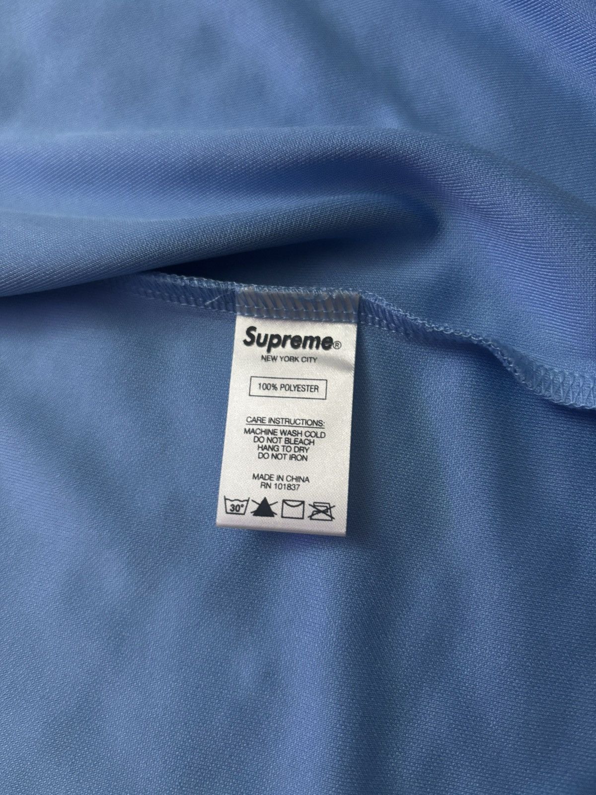 Supreme Supreme Don’t Hate Baseball Jersey 2021 Red/Blue Size US L / EU 52-54 / 3 - 5 Thumbnail