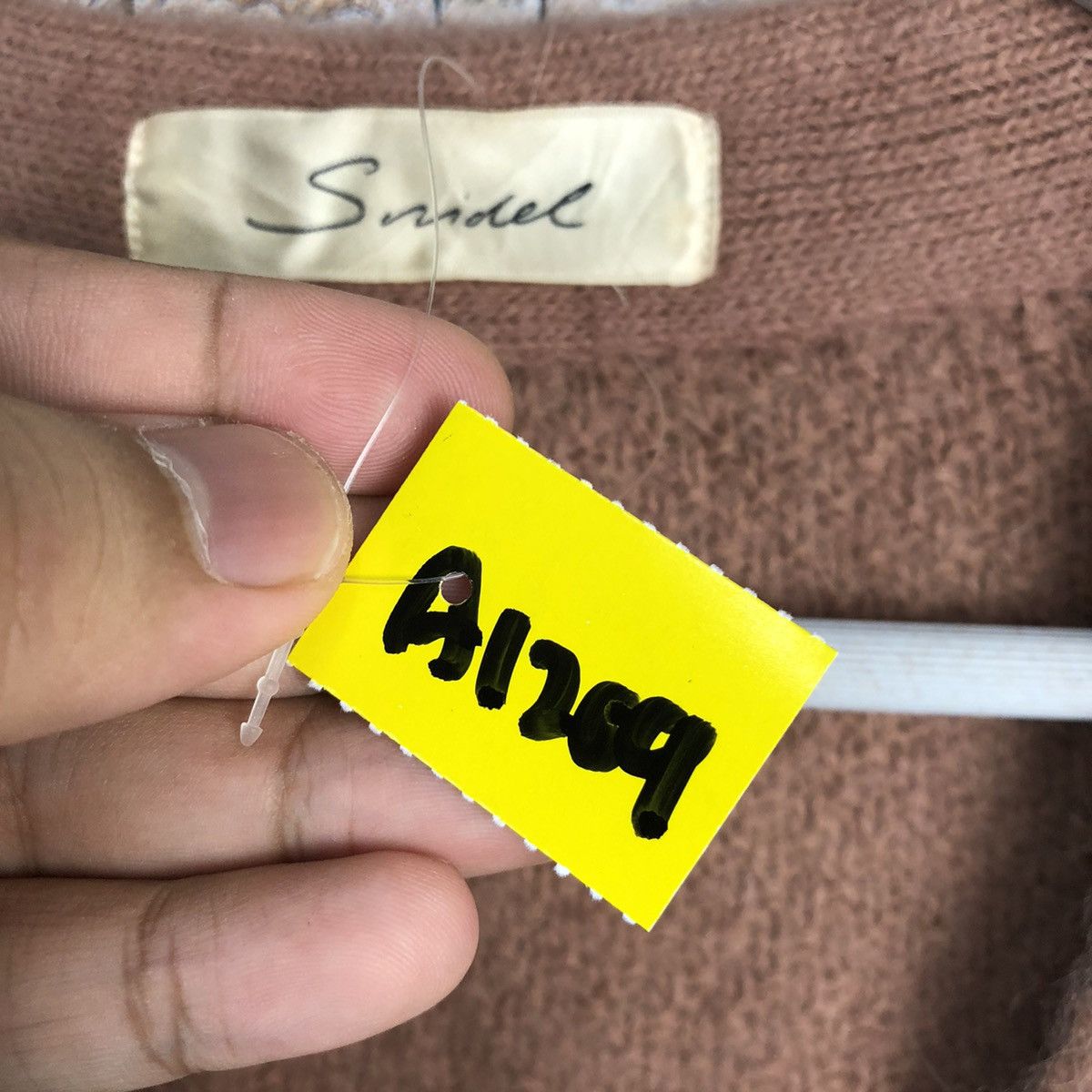 Japanese Brand Smidel Brown mohair fur Cardigan Knitwear #A1209 Size US S / EU 44-46 / 1 - 10 Thumbnail
