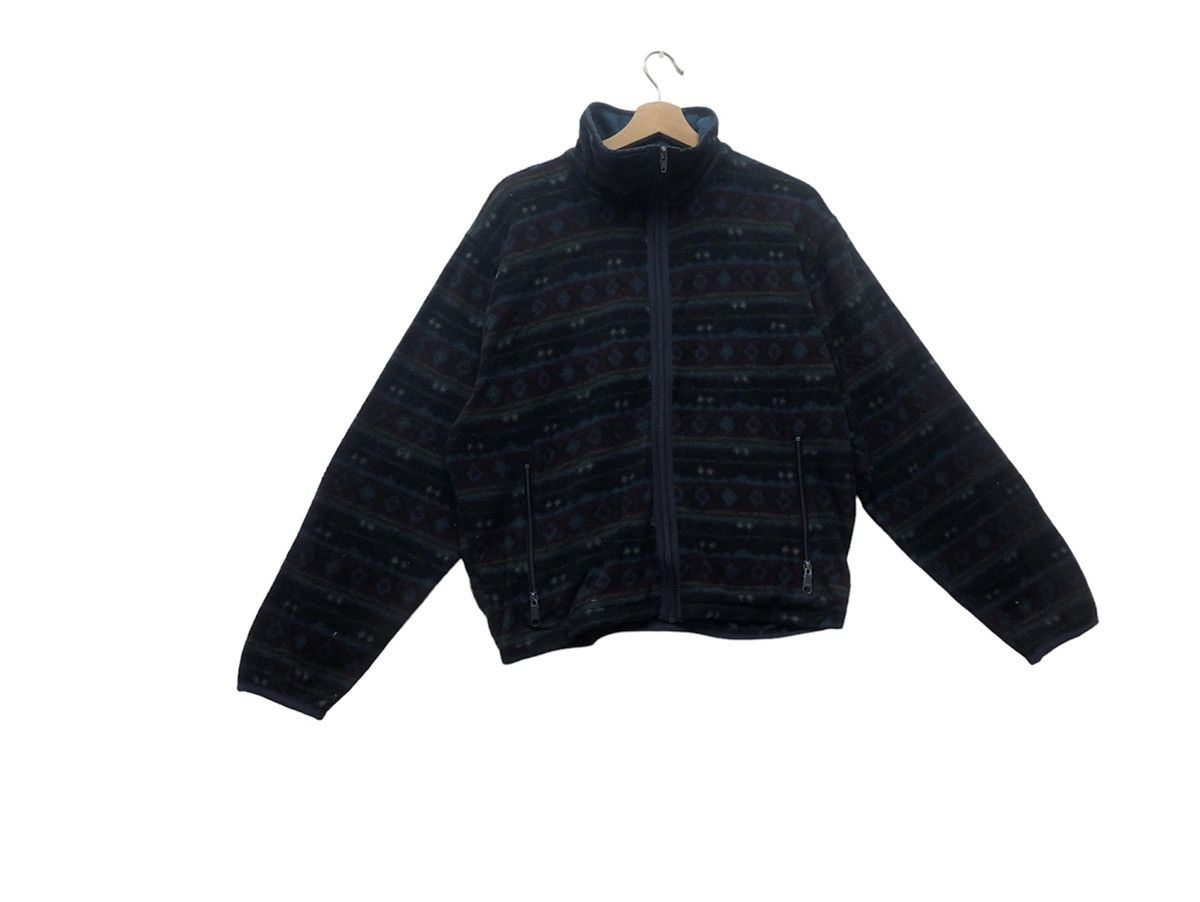 Vintage LL Bean Fleece Jacket Full Print Outdoor