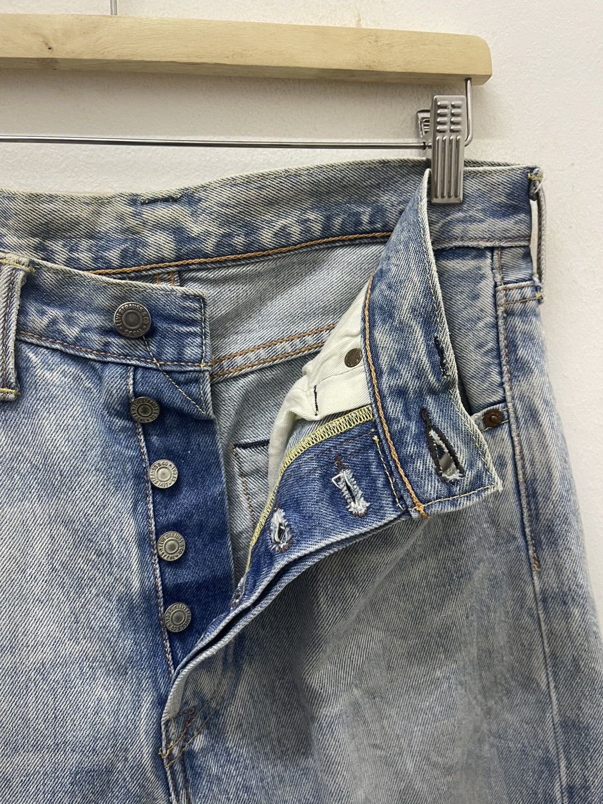 Levi's Vintage Clothing Rare LEVIS 501 Made in Mexico Distressed Grunge Style Size US 29 - 7 Thumbnail