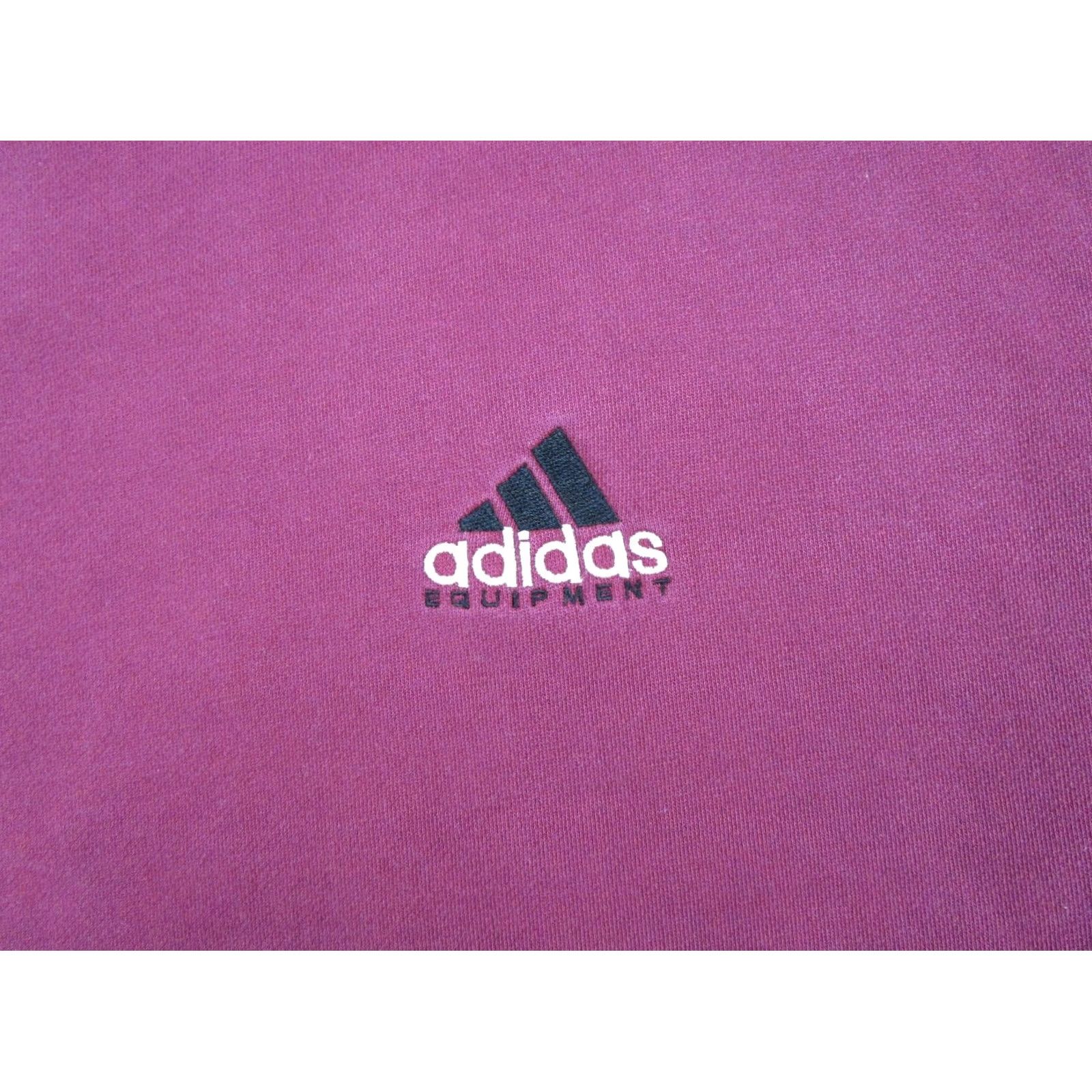 Adidas VINTAGE Adidas Equipment EQT Sweatshirt Red Big Logo Size L Embroidered Size US L / EU 52-54 / 3 - 2 Thumbnail
