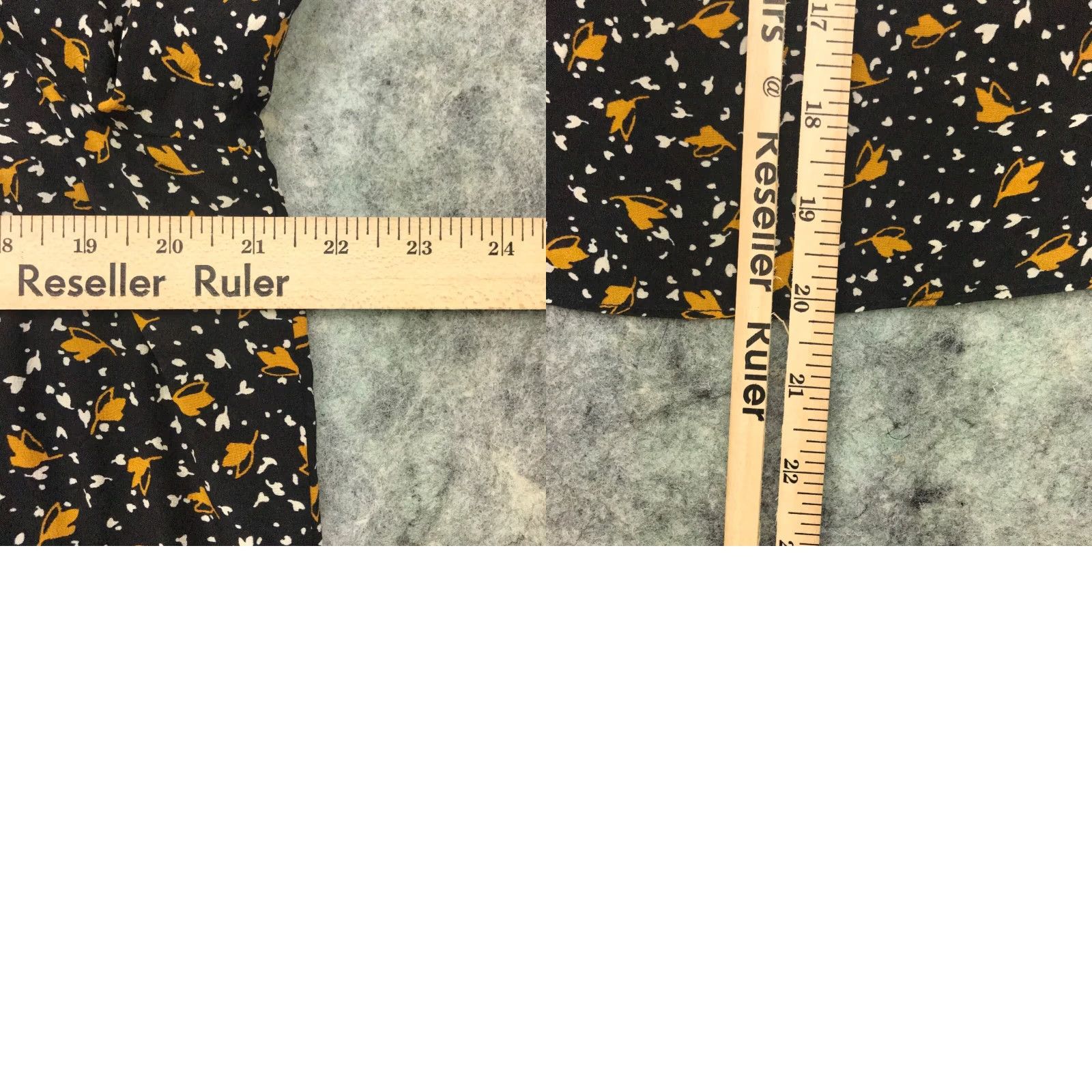 Madewell Madewell Womens Shirt Blouse Top 3/4 Sleeve Black Leaves Fall Tie Off-Shoulder Medium Womens Blouse Size M / US 6-8 / IT 42-44 - 8 Thumbnail