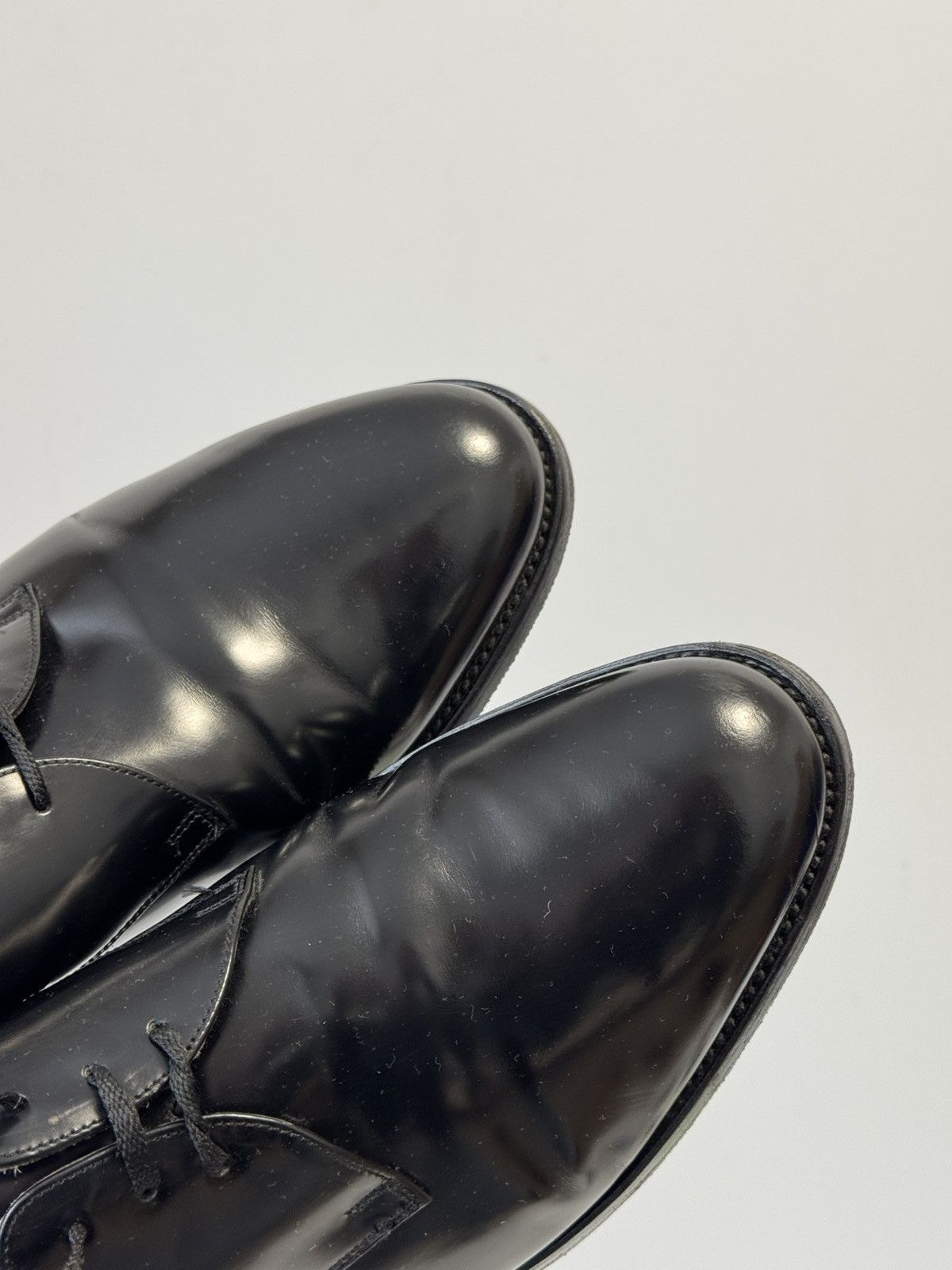 Barker Barker England Black Leather Derby Dress Shoes Size 11.5 Size US 11.5 / EU 44-45 - 17 Thumbnail