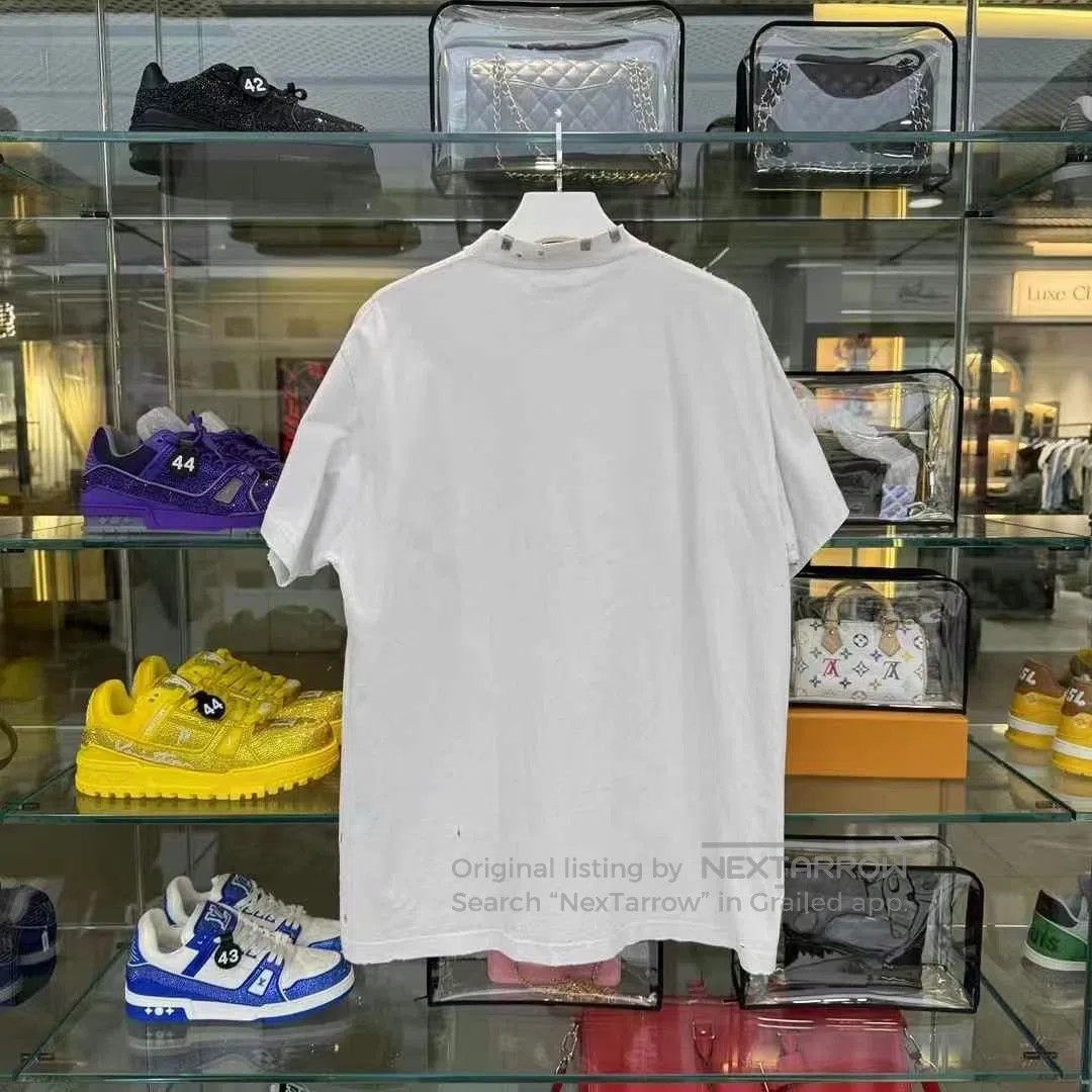 Balenciaga Balenciaga Distressed Collar Metal Short Sleeve. Size US L / EU 52-54 / 3 - 2 Thumbnail