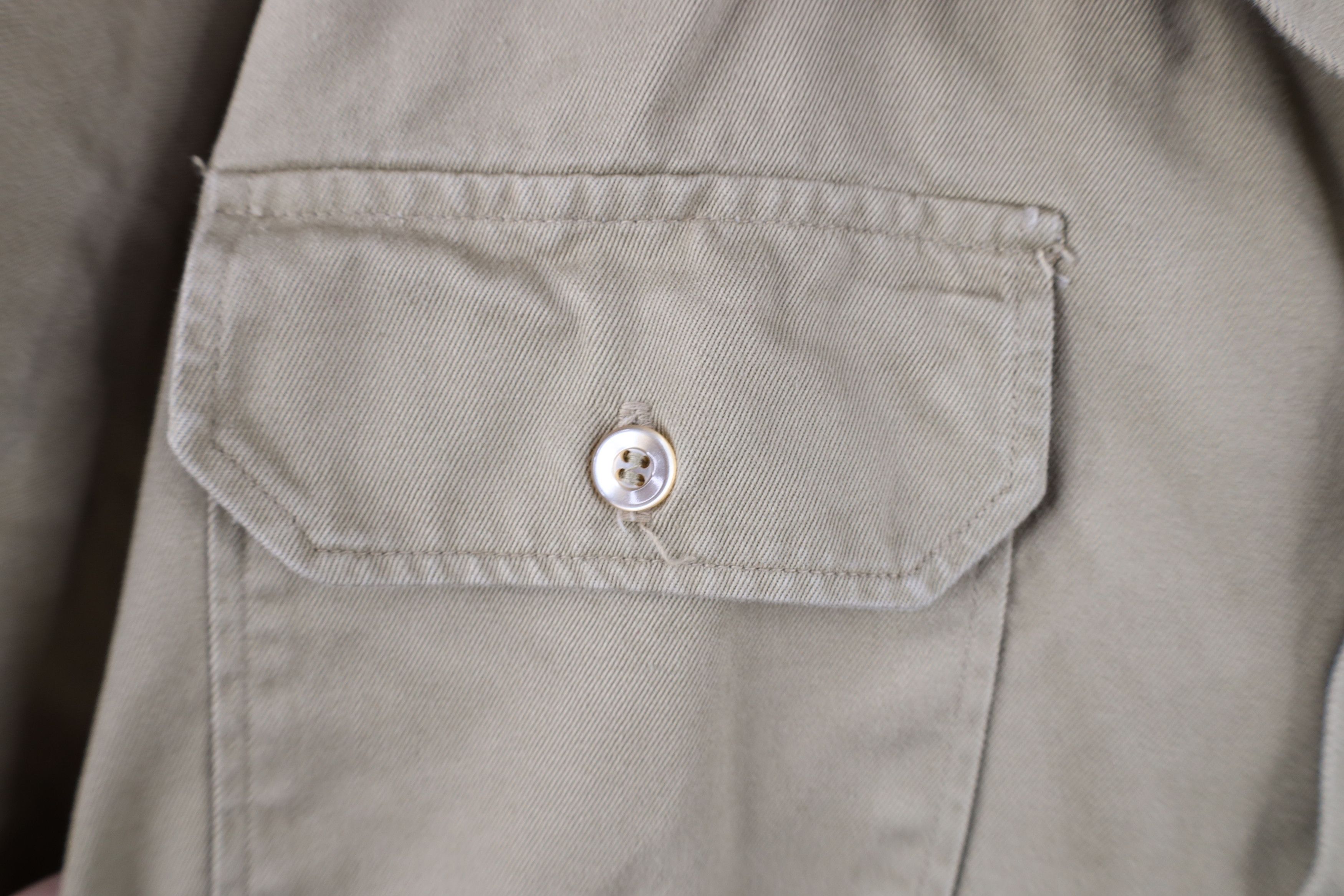 Vintage Vintage 60s 70s Vietnam War Field Combat Button Shirt USA Size US L / EU 52-54 / 3 - 6 Thumbnail