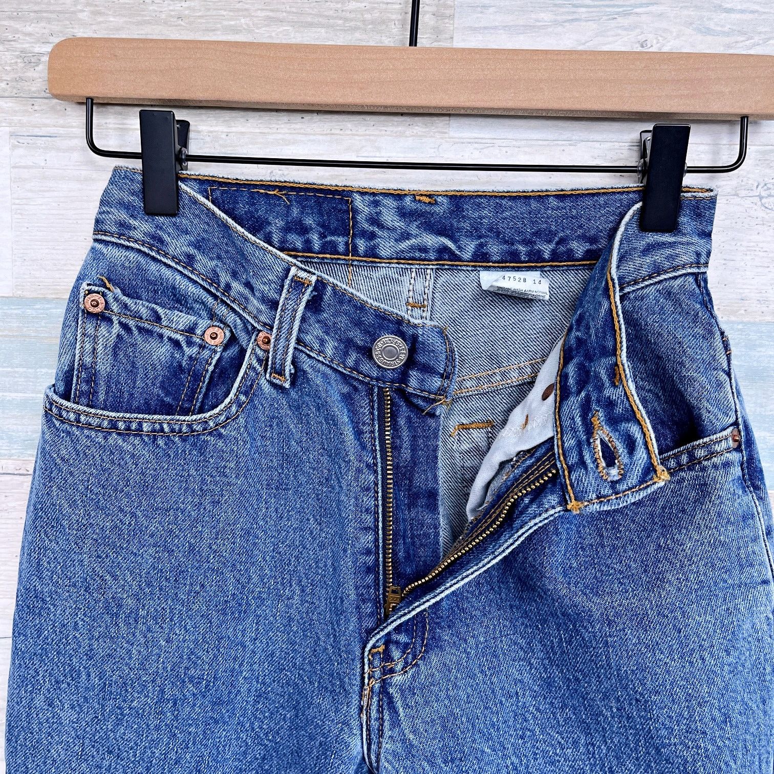 Levi's Levis Vintage 512 Slim Straight Jeans Juniors 1 24x30.5 Size 24" / US 00 / IT 34 - 3 Thumbnail