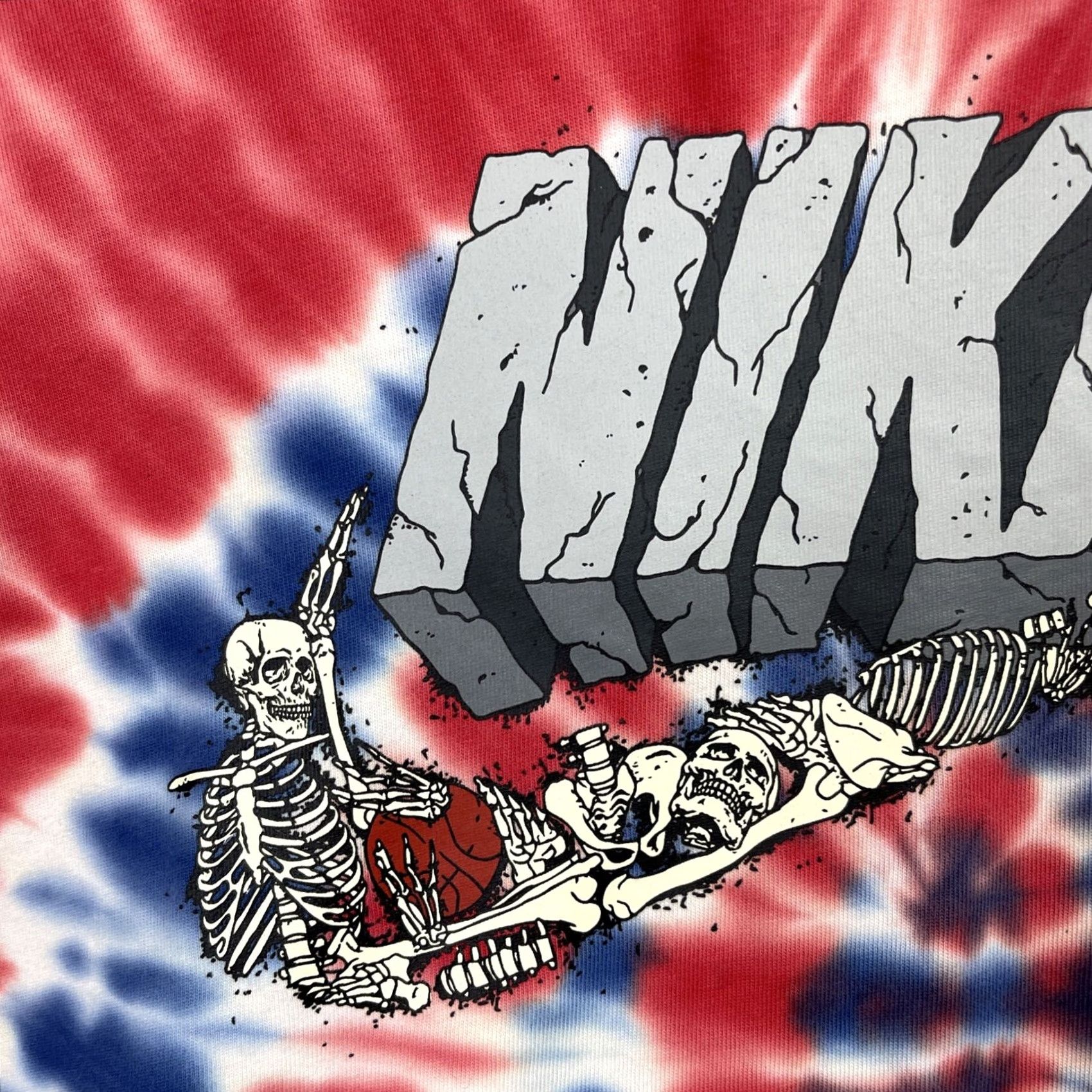 Nike Nike Shirt Mens Medium Red Tie Dye Skeleton Swoosh Exploration Series Dream Team Size US M / EU 48-50 / 2 - 4 Thumbnail