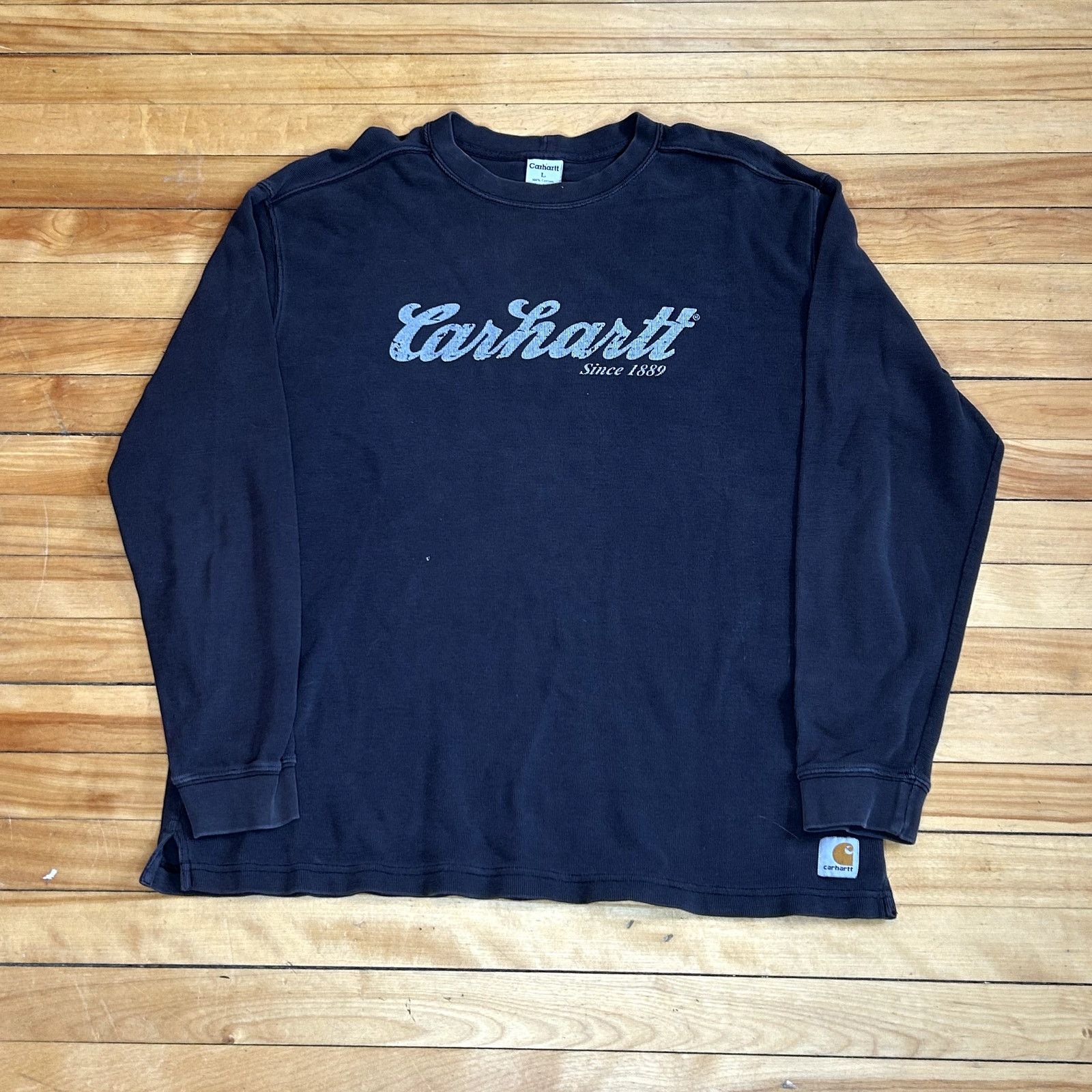 Carhartt Y2K Carhartt Black Thermal Long Sleeve Large Size US L / EU 52-54 / 3 - 1 Thumbnail