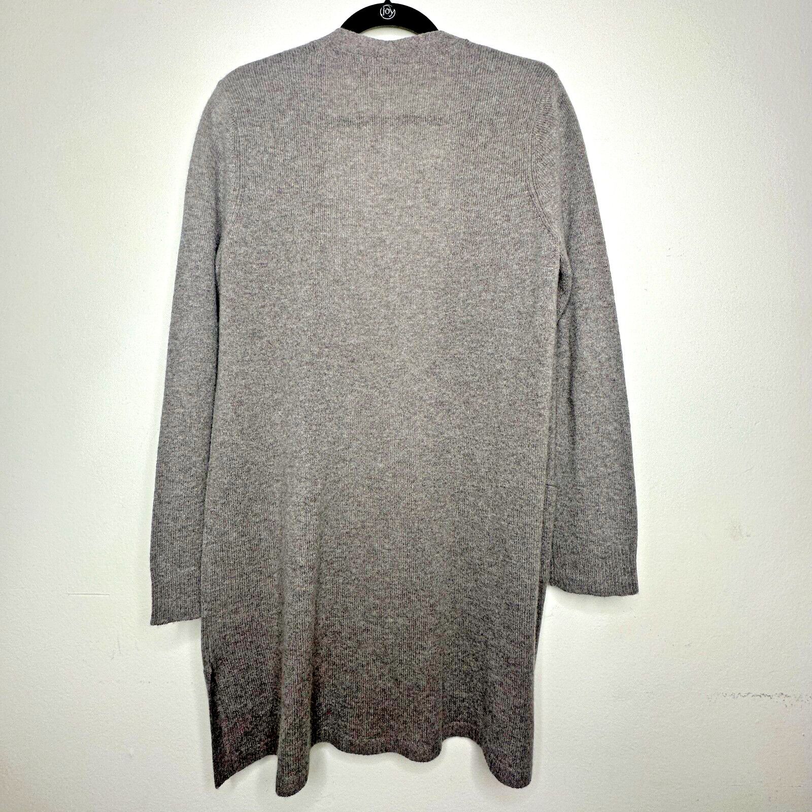 ATM ATM Gray Cashmere Open Long Sleeve Pockets Side Slits Med Size M / US 6-8 / IT 42-44 - 5 Thumbnail