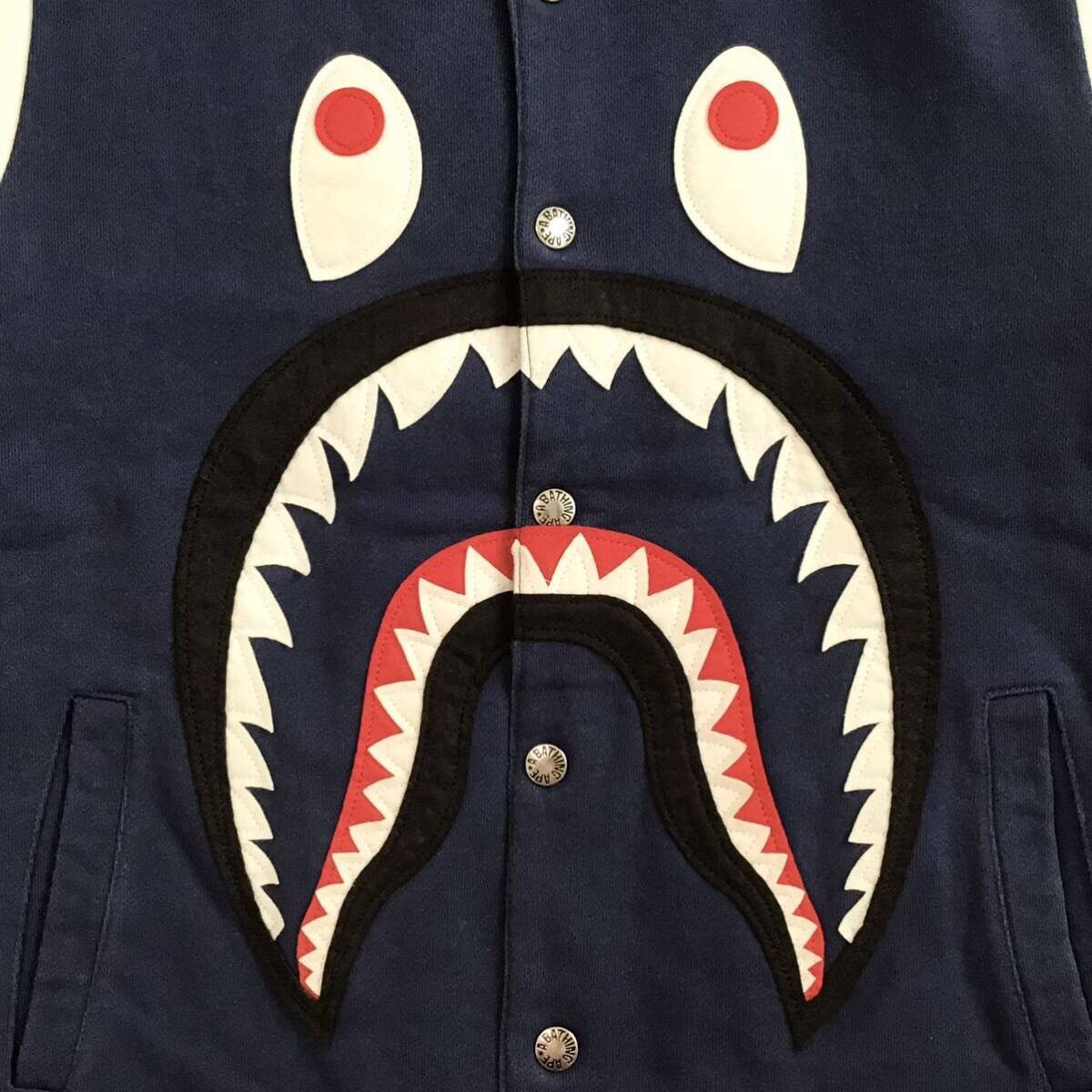 Bape BAPE SHARK SWEAT VARSITY JACKET a bathing ape Size US S / EU 44-46 / 1 - 2 Thumbnail