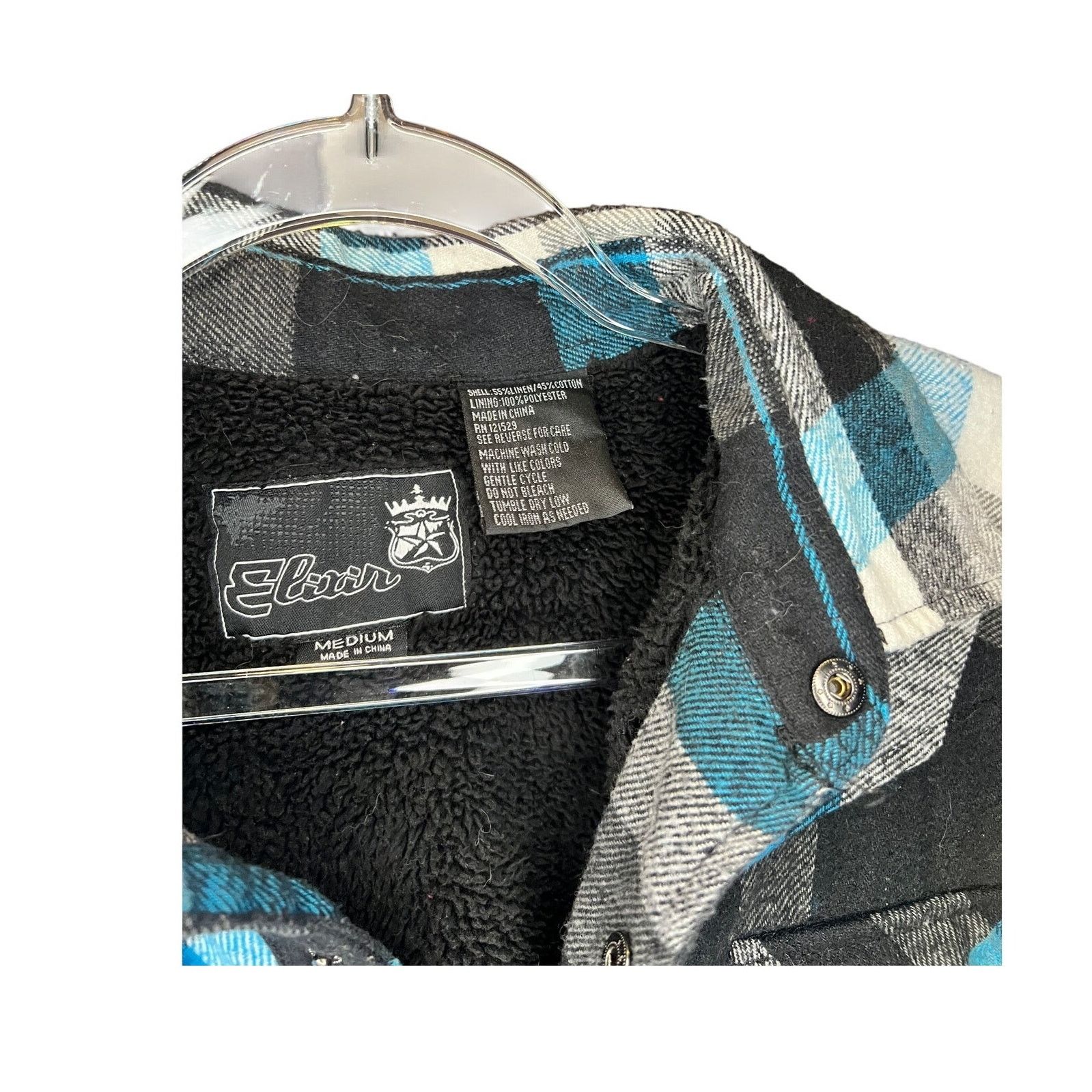 Other Vintage Elixir Blue & Black Plaid Lined Jacket M Y2K Street Size US M / EU 48-50 / 2 - 4 Thumbnail