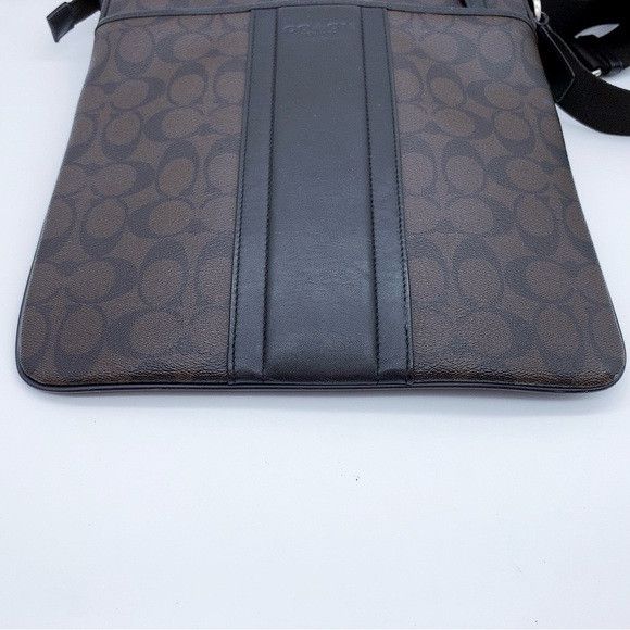 Coach Coach Signature Crossbody Messenger Bag in Black and Brown Size ONE SIZE - 5 Thumbnail