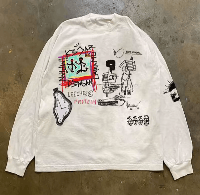 Japanese Brand 21 White Cotton Long Sleeve Tops Size US L / EU 52-54 / 3 - 5 Thumbnail