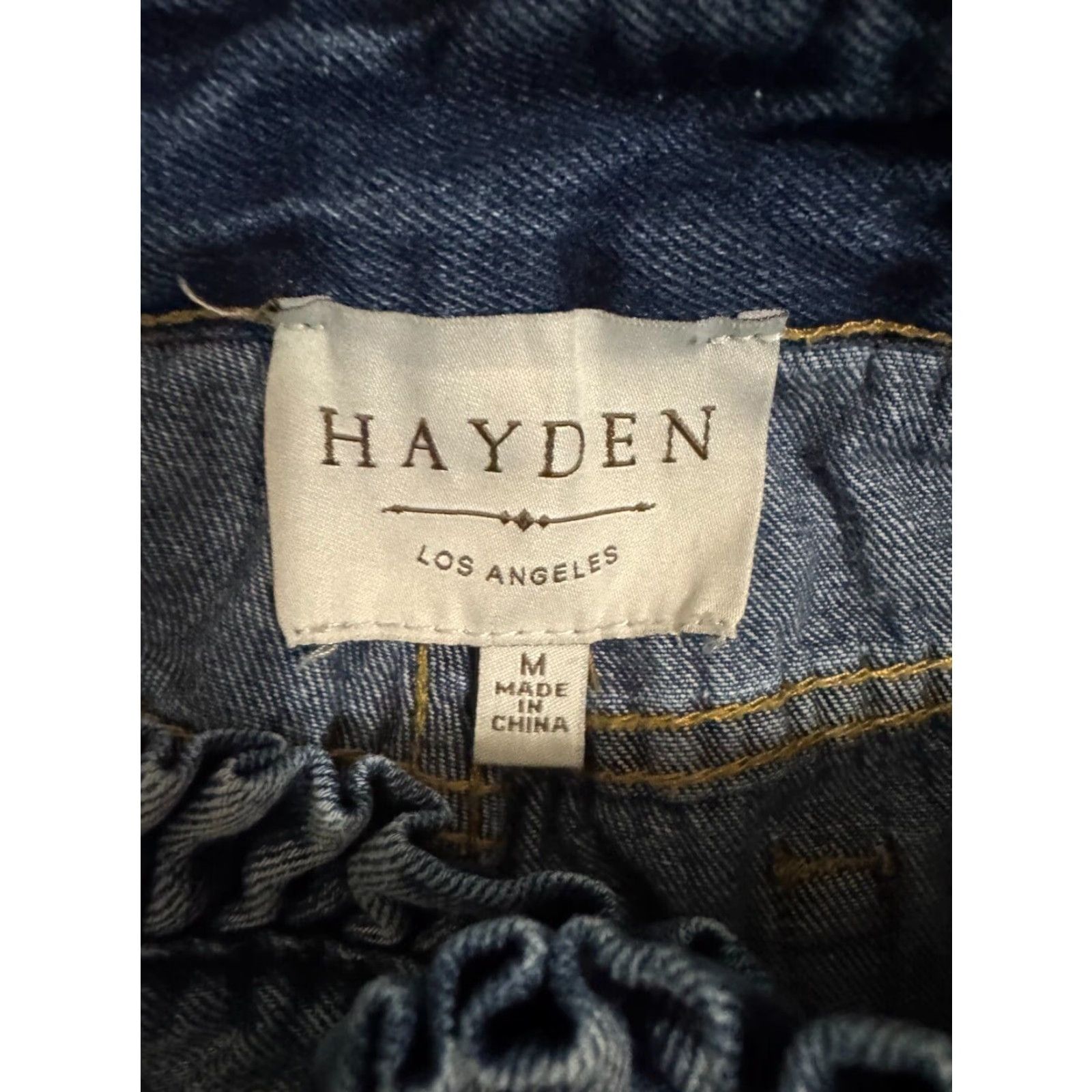 Vintage Hayden Jeans Shorts Paperbag Waist Medium Cut-Off Women M Blue Size 32" / US 10 / IT 46 - 3 Thumbnail