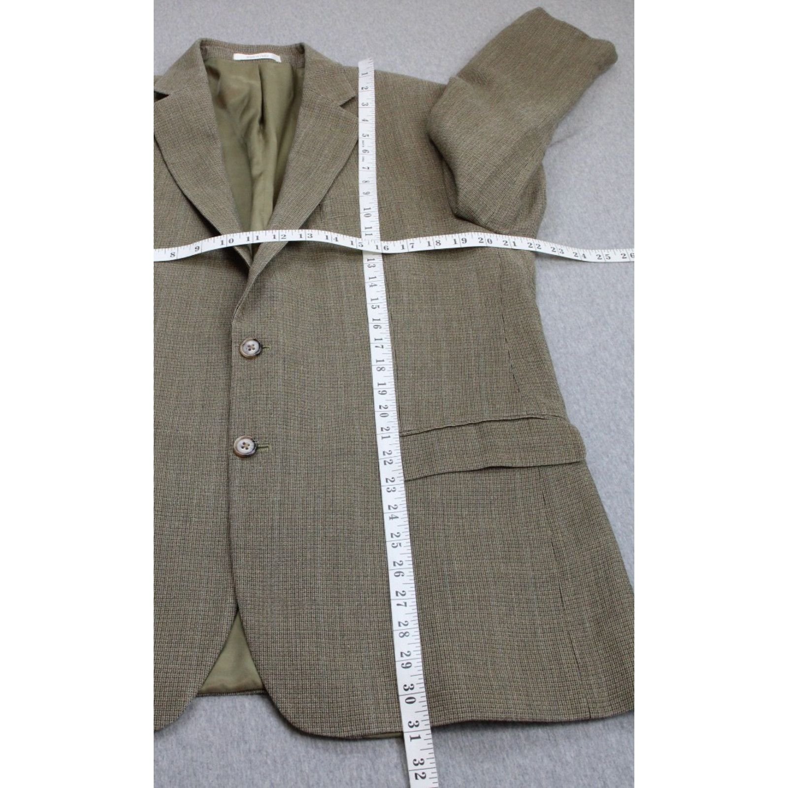 Lauren Ralph Lauren Lauren Ralph Lauren Blazer Men 42R Houndstooth Silk Wool Size 42R - 8 Thumbnail