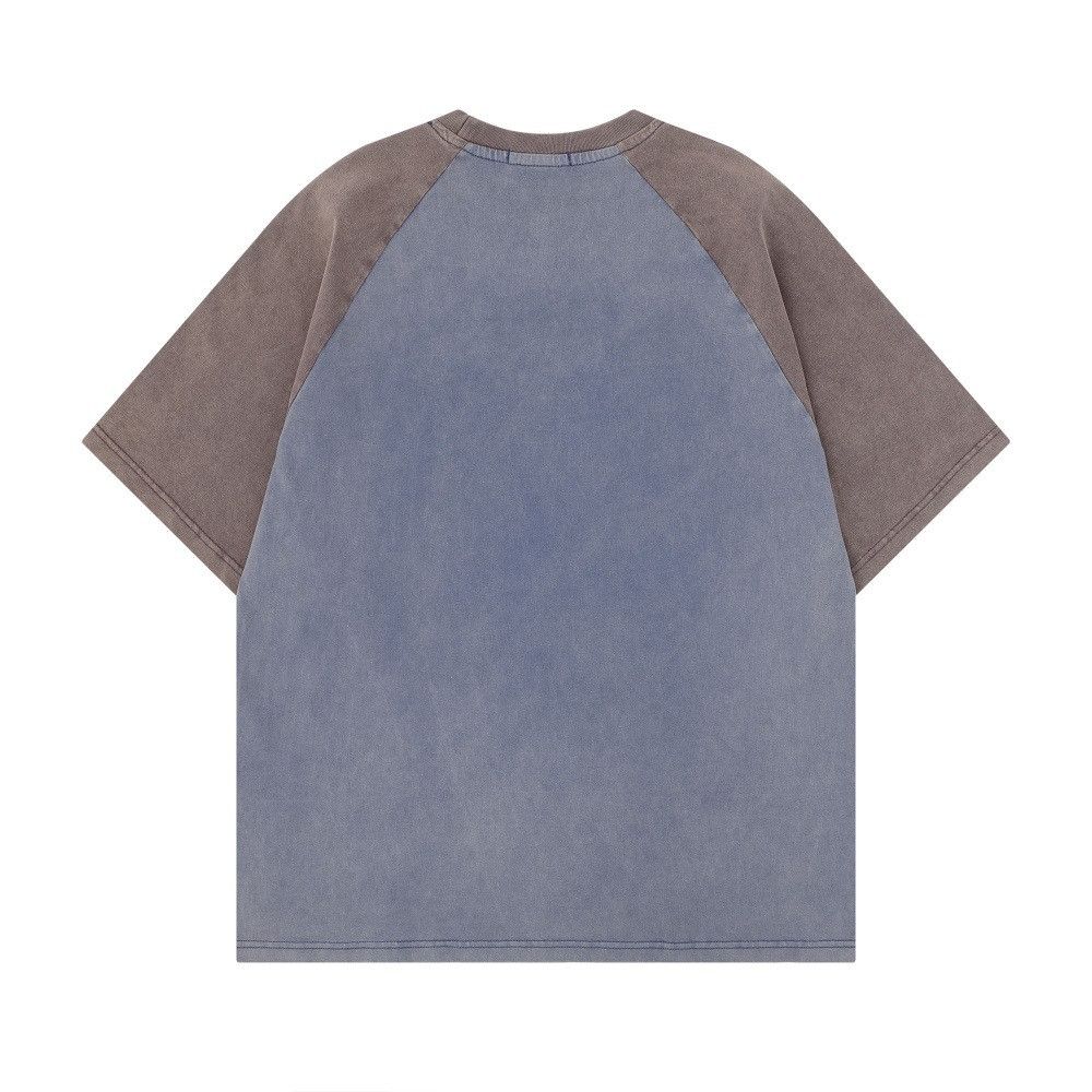 Japanese Brand Patchwork raglan distressed washed short-sleeved T-shirt Size US M / EU 48-50 / 2 - 2 Thumbnail