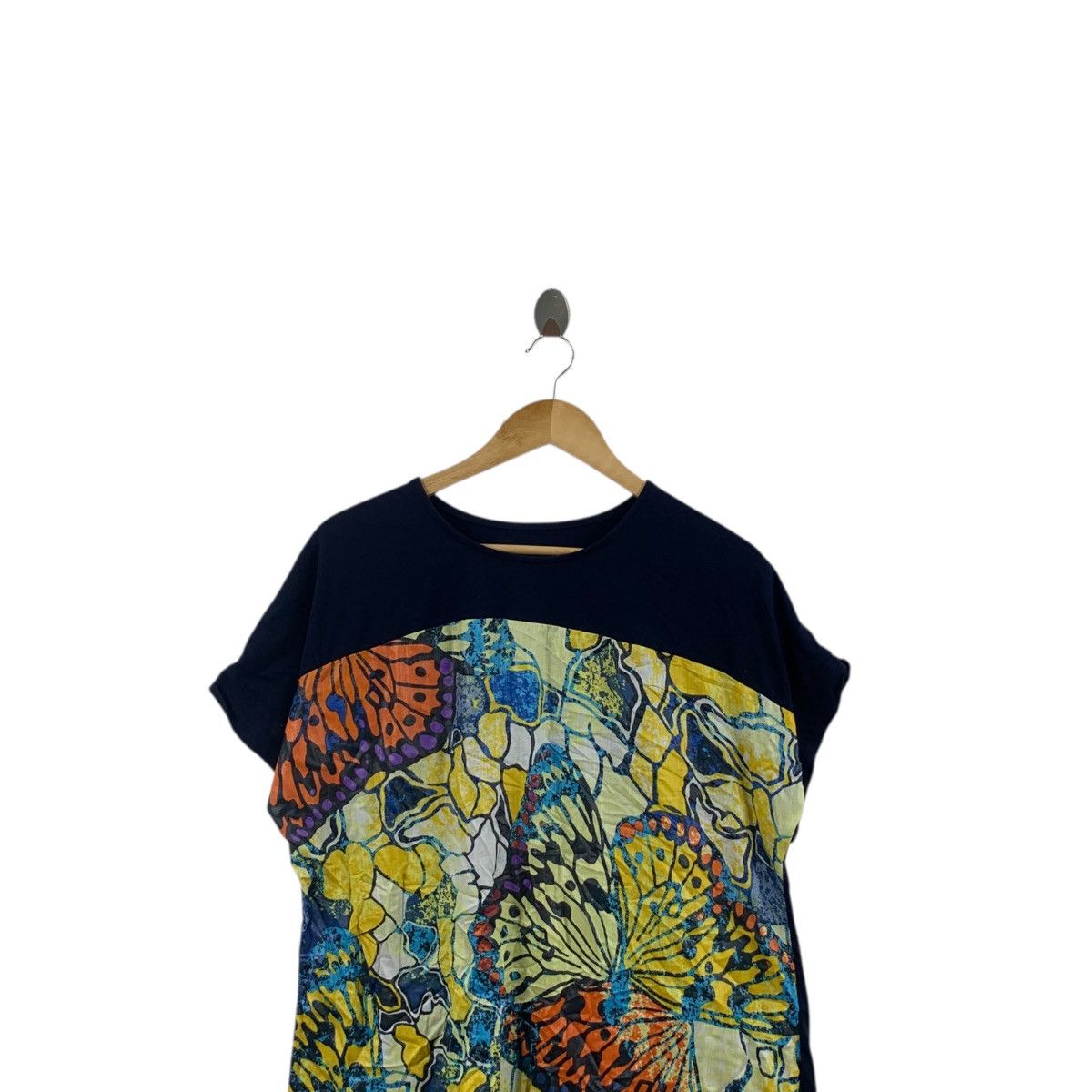 Other ANEEL.K COLLECTION Butterfly Painting Tee Shirt Top Over Size L / US 10 / IT 46 - 2 Thumbnail