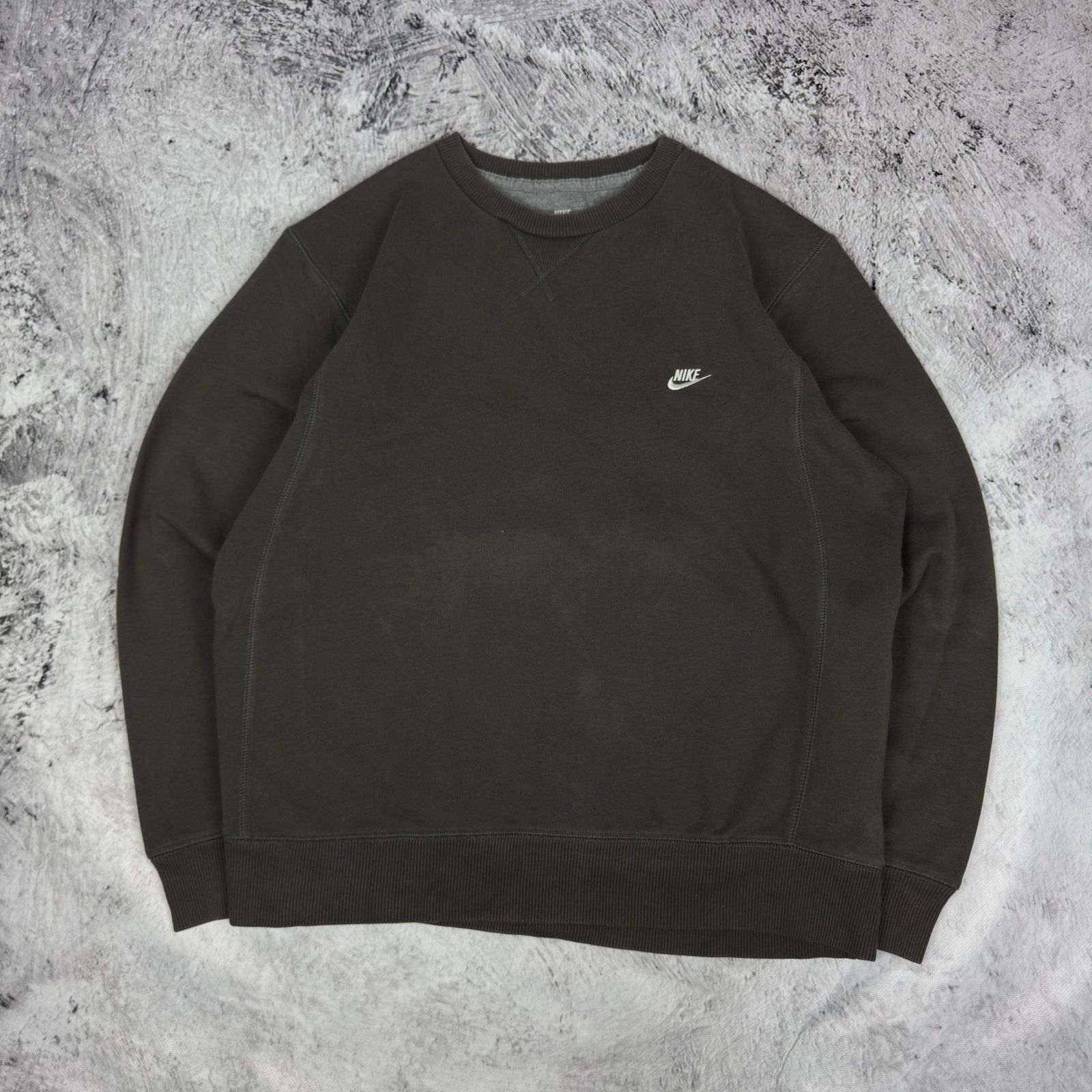 Nike Nike Sportswear Men's Brown Spellout Pullover Sweatshirt L Size US L / EU 52-54 / 3 - 2 Thumbnail