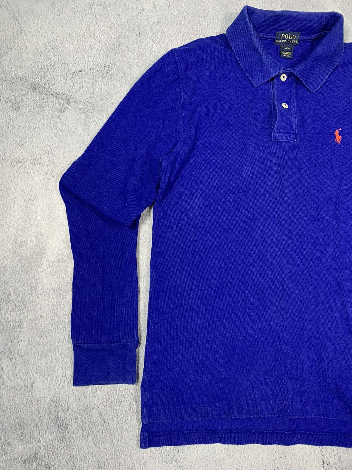 Polo Ralph Lauren × Vintage Vintage 90s Ralph Lauren 1/4 polo long sleeve size L Size L / US 10 / IT 46 - 2 Thumbnail