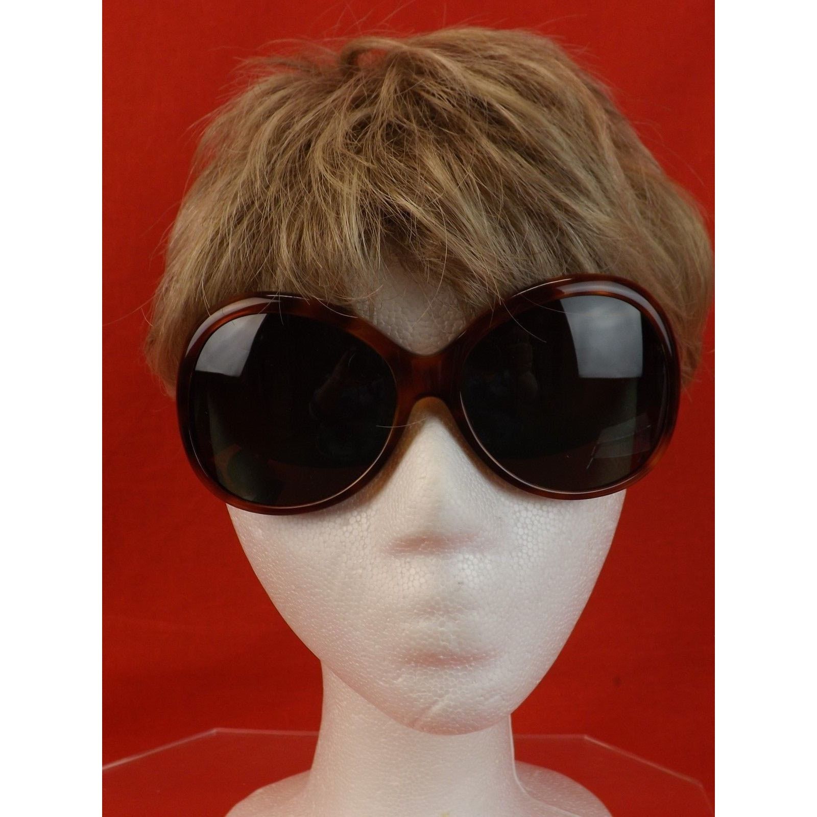 Balenciaga BALENCIAGA HAVANA PLASTIC FRAME OVERSIZED SUNGLASSES $495 IT Size ONE SIZE - 5 Thumbnail