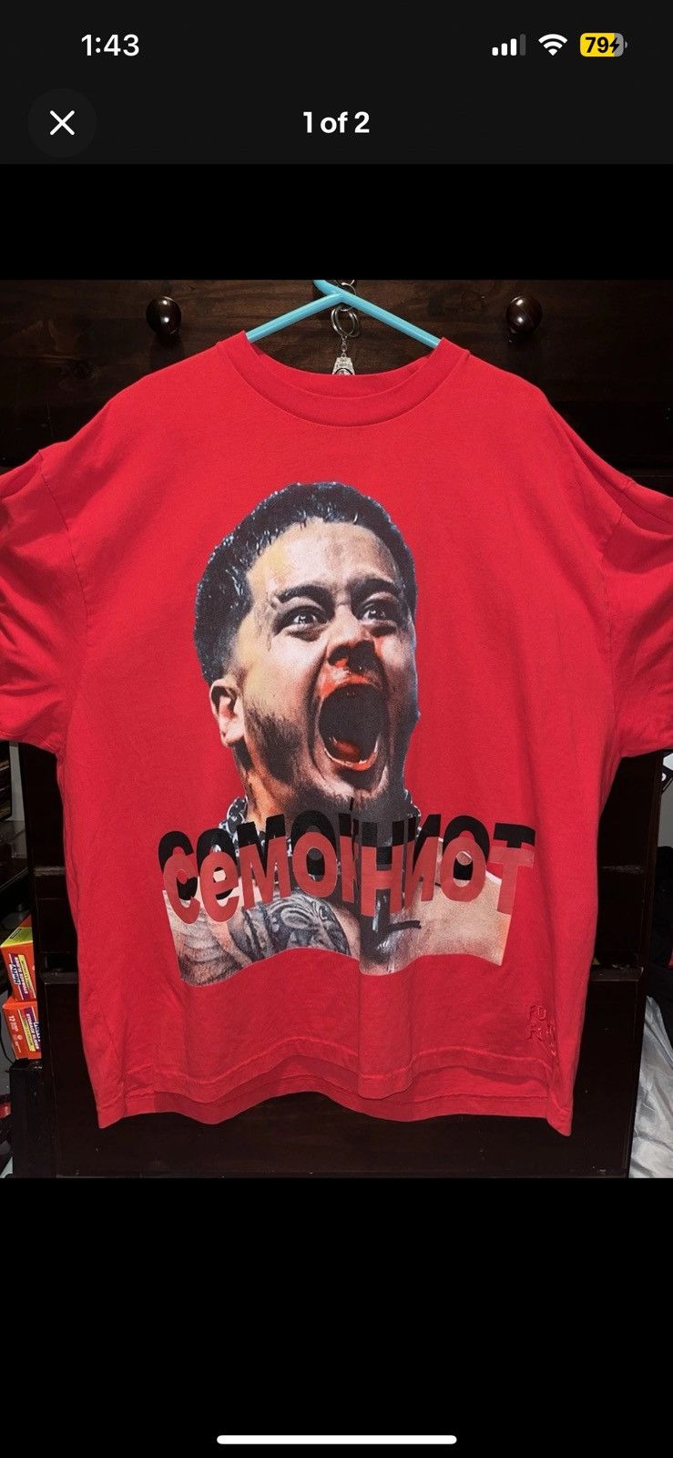 4th Rope - ZILLA FATU RARE Size L GXFR Short Sleeve T Shirts