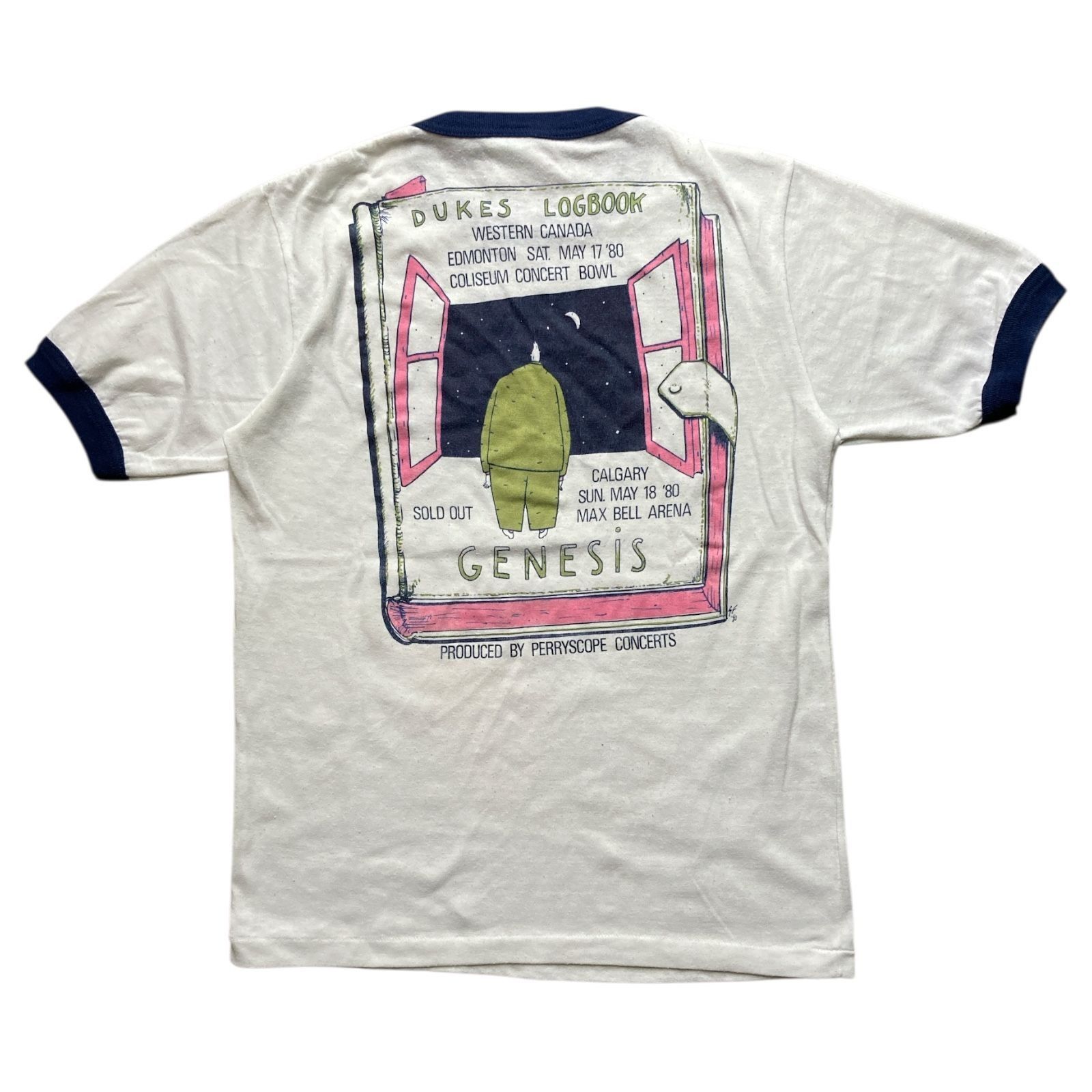 Evergreen Vintage 1980 Genesis Dukes Logbook Concert Tee S Size US S / EU 44-46 / 1 - 1 Thumbnail