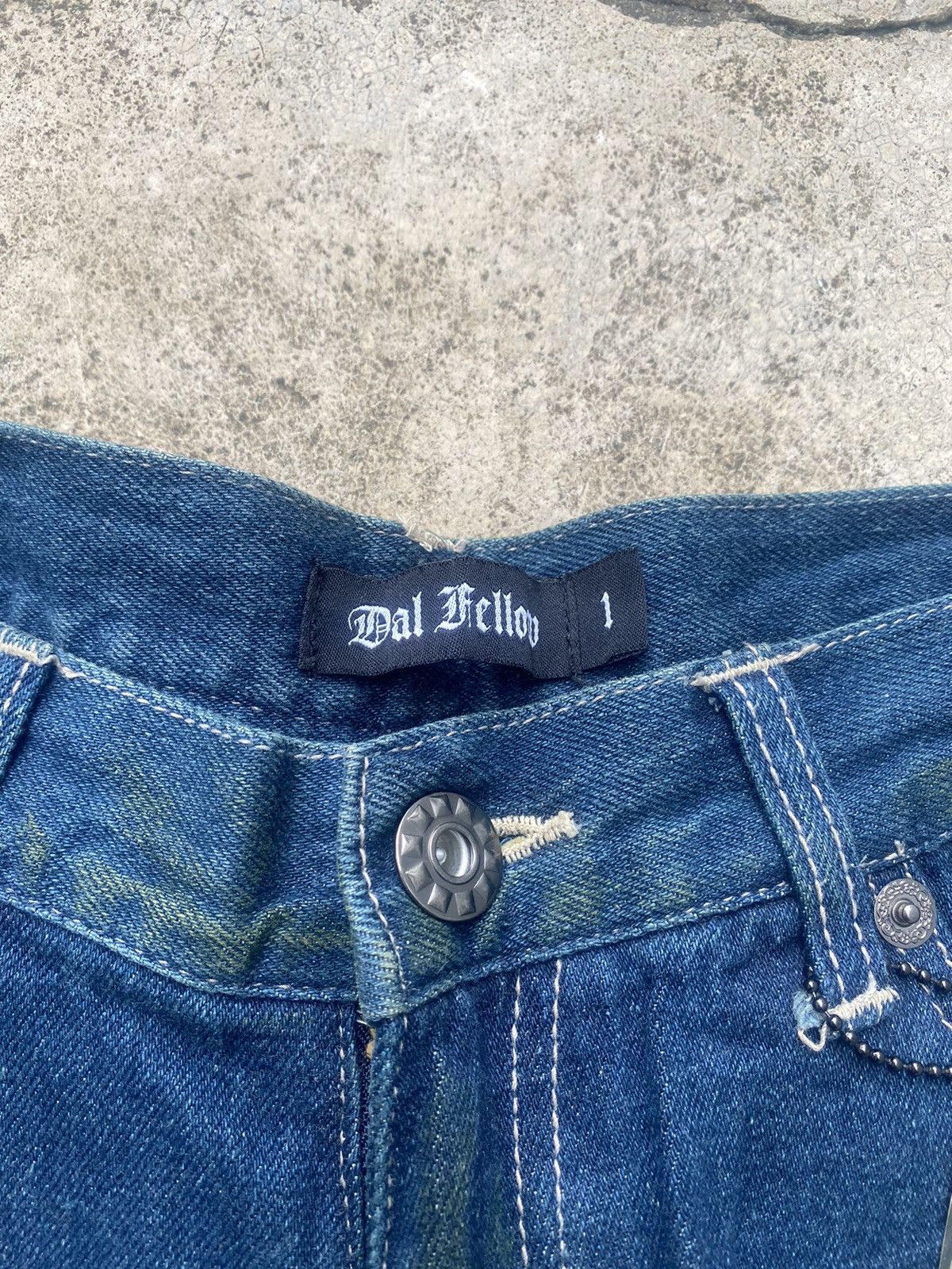 If Six Was Nine × Japanese Brand Flare Jeans Dal Fellow Distressed Patch work Size US 31 - 13 Thumbnail