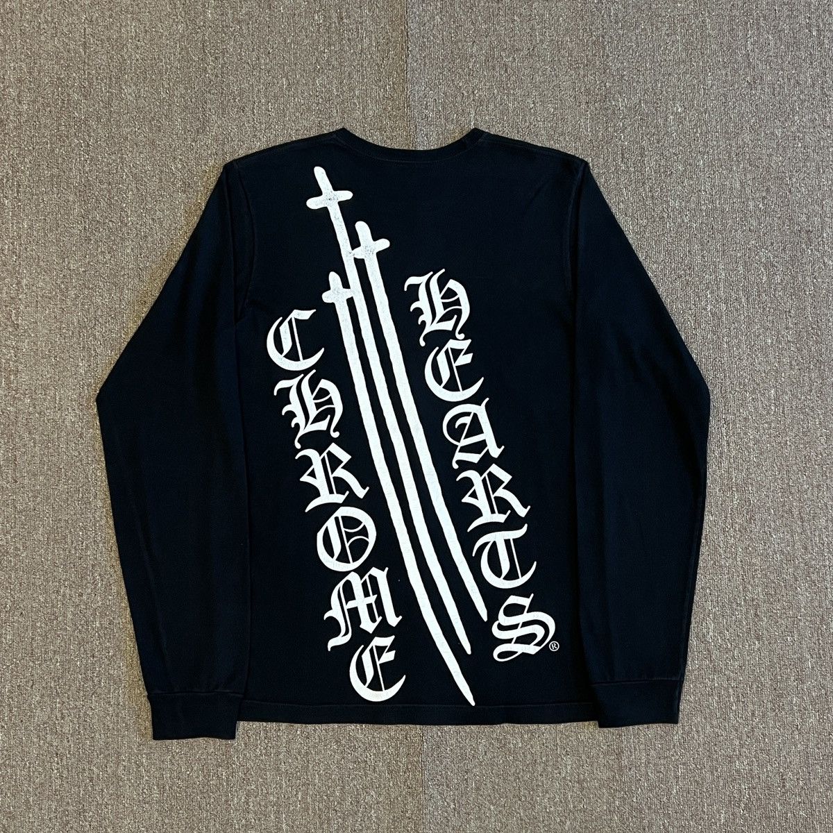 Chrome Hearts × Hypebeast × Vintage Chrome Hearts Big Sword Logo Long Sleeve Shirt Size US M / EU 48-50 / 2 - 1 Thumbnail