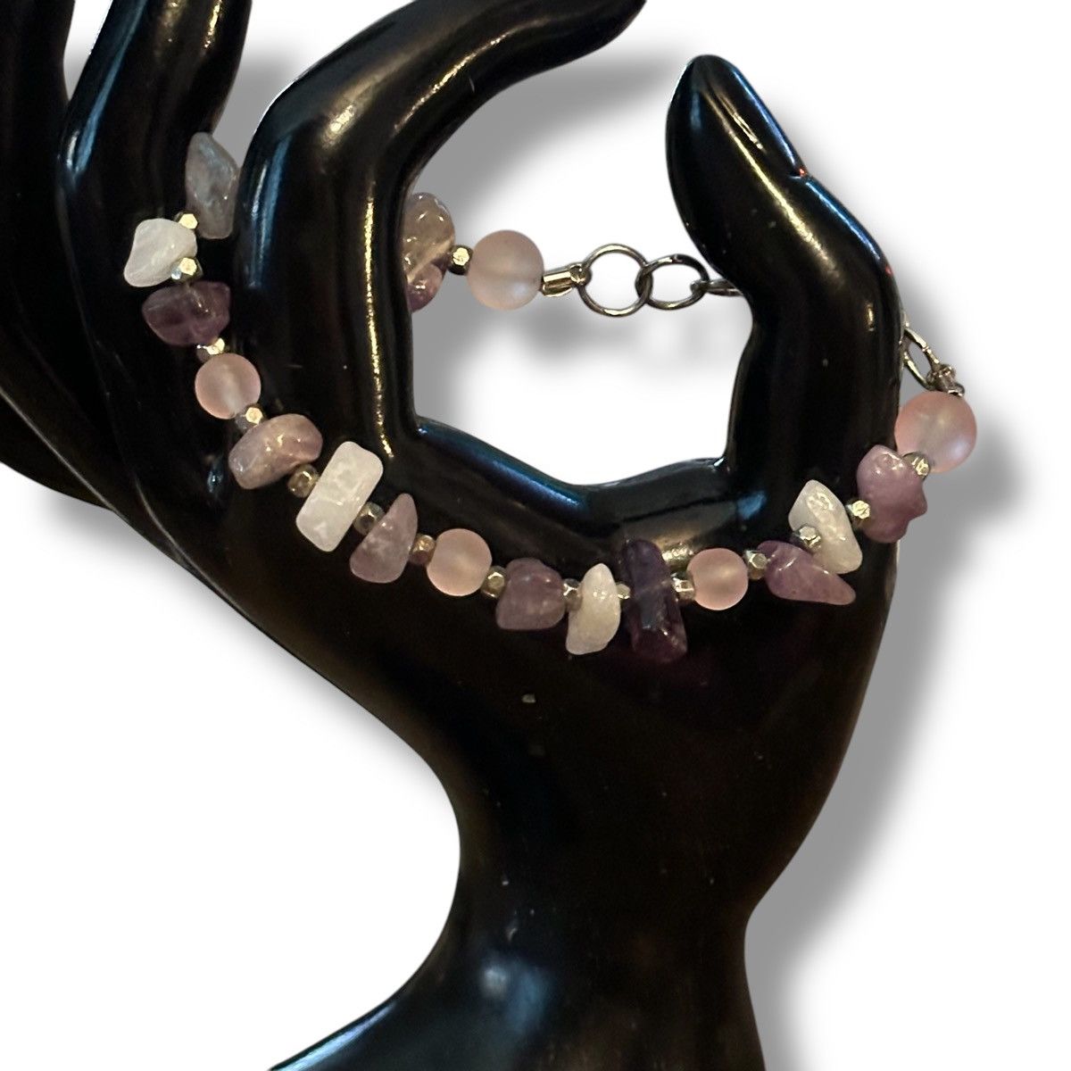 Other Amethyst and rose quartz bead bracelet Size ONE SIZE - 3 Thumbnail