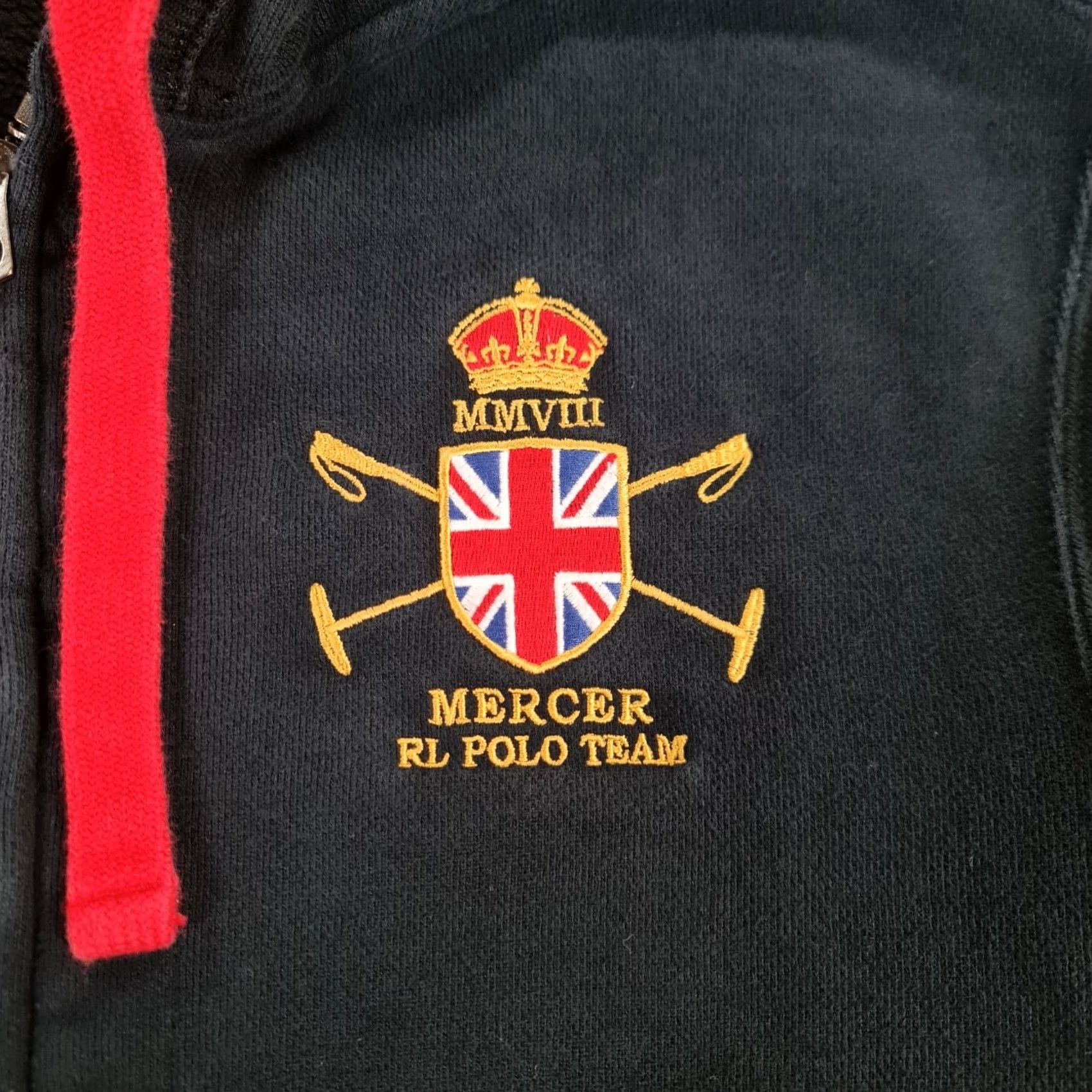 Polo Ralph Lauren Polo Ralph Lauren Mens Hoodie Black Medium Full Zip Mercer Crest Logo Size US M / EU 48-50 / 2 - 5 Thumbnail