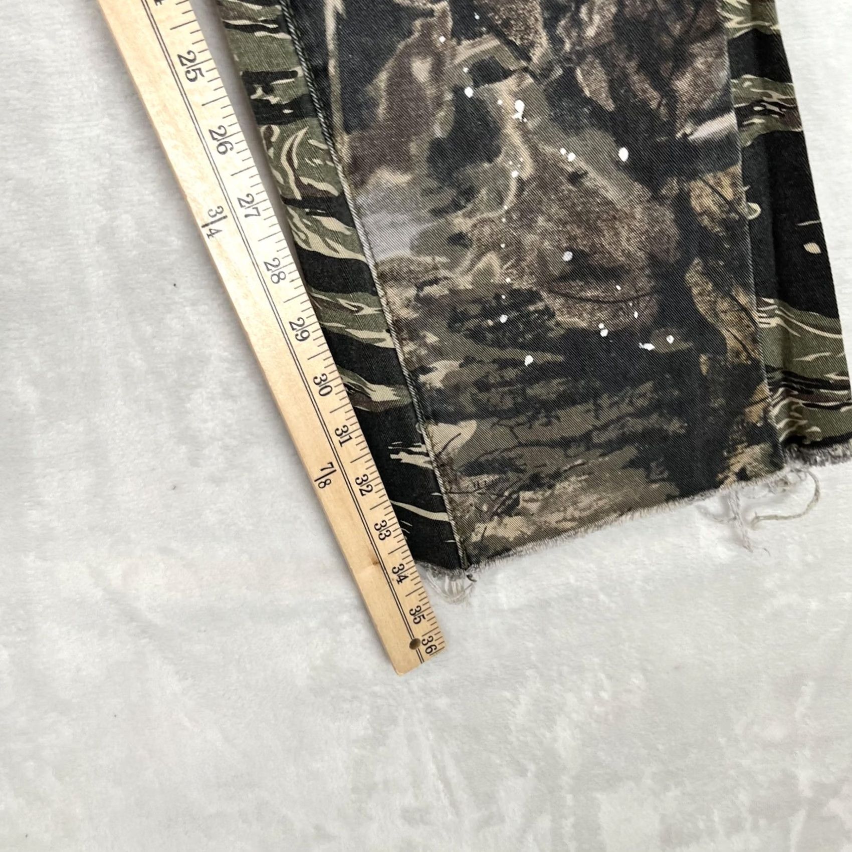 MNML MNML Cargo Pants Mens 30x34 Camouflage Canvas Paint Splatter Adjustable Waist Size US 30 / EU 46 - 6 Thumbnail