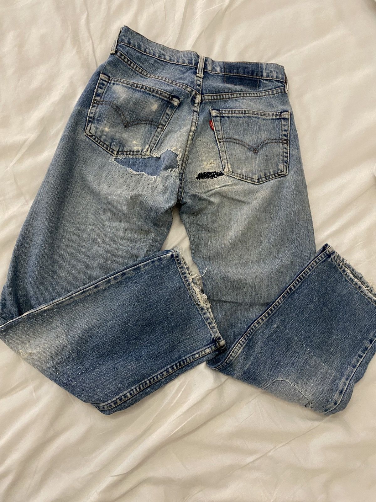 Levi's Vintage jeans levis patchwork custom Size US 28 / EU 44 - 3 Thumbnail