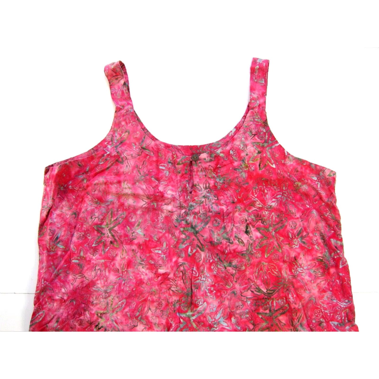 Vintage VINTAGE Joan Harrison 100% Rayon Pink Blue Floral Casual Tank Sun Dress Woman XL Size XL / US 12-14 / IT 48-50 - 5 Thumbnail