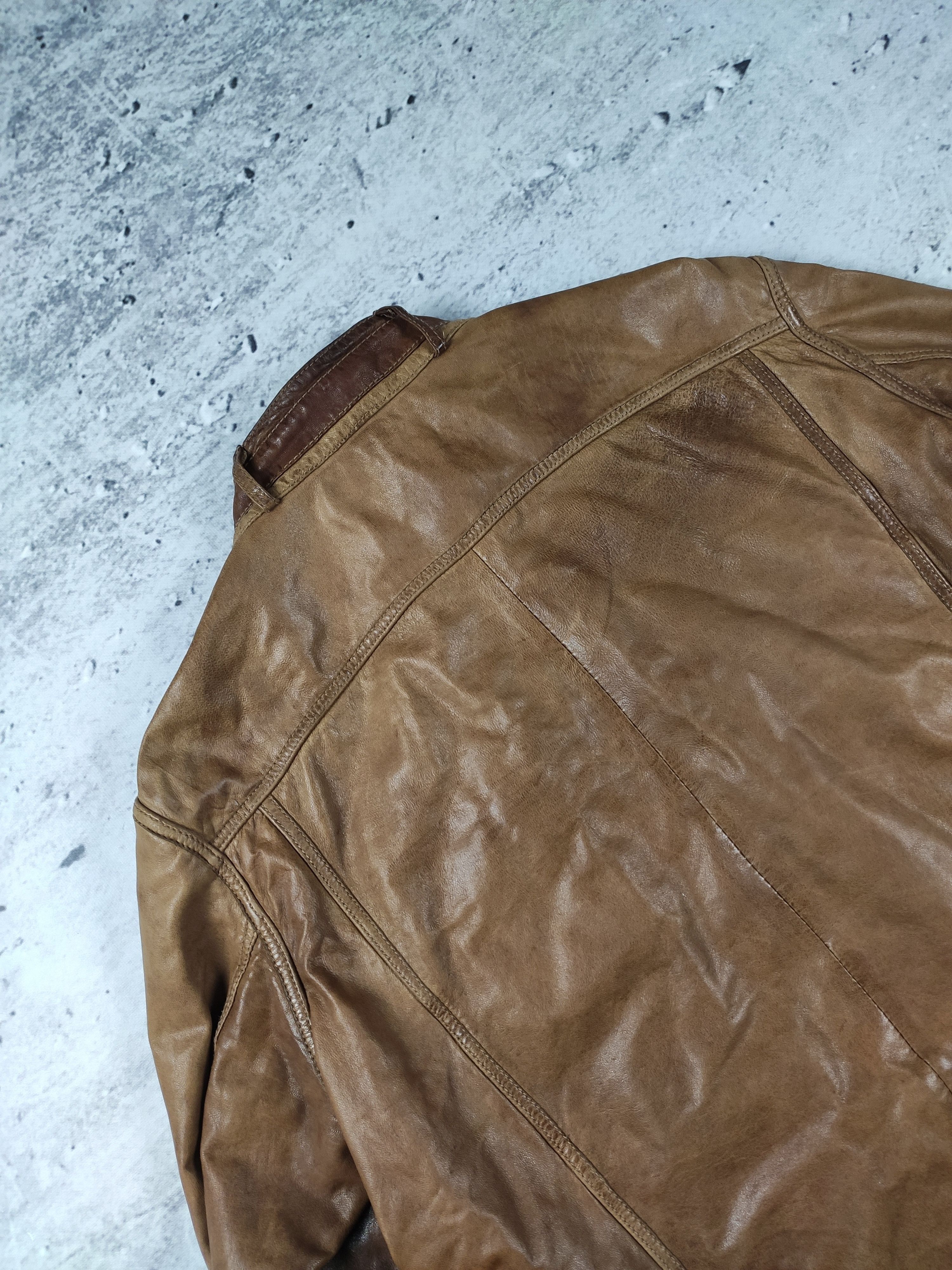 Milestone Milestone leather jacket brown men elegant Size US L / EU 52-54 / 3 - 11 Thumbnail