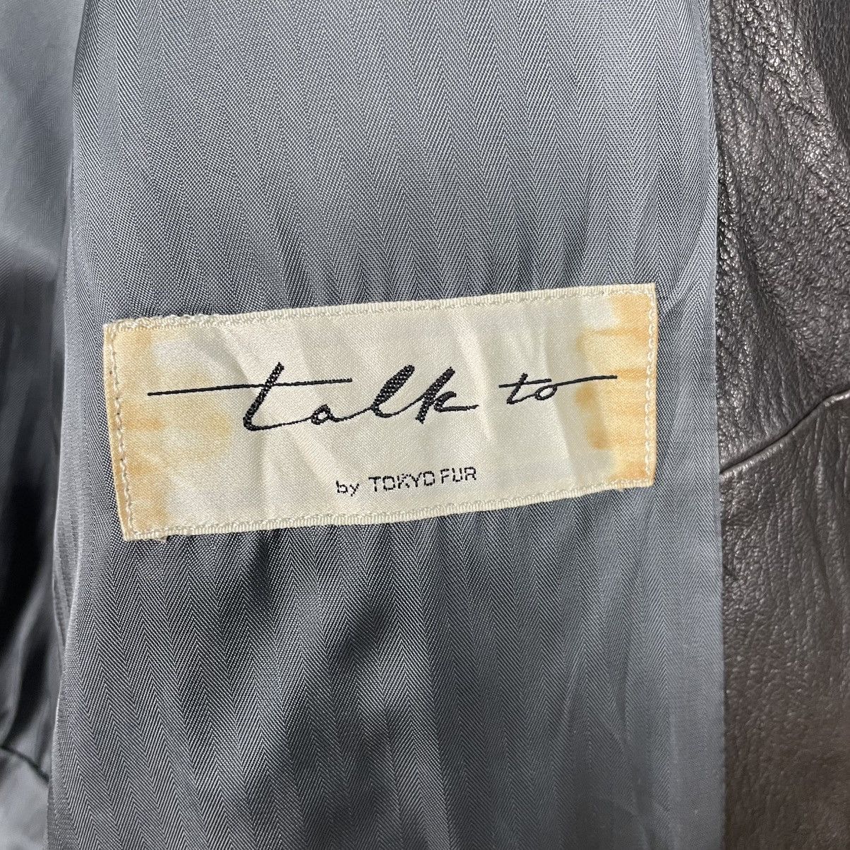 Japanese Brand Talk To By Tokyo Fur Leather Jacket Size M / US 6-8 / IT 42-44 - 16 Thumbnail