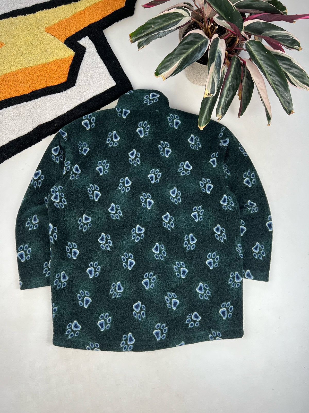 Jack Wolfskin × Vintage 90s Vintage Jack Wolfskin Fleece Red Paws Size US XL / EU 56 / 4 - 2 Thumbnail