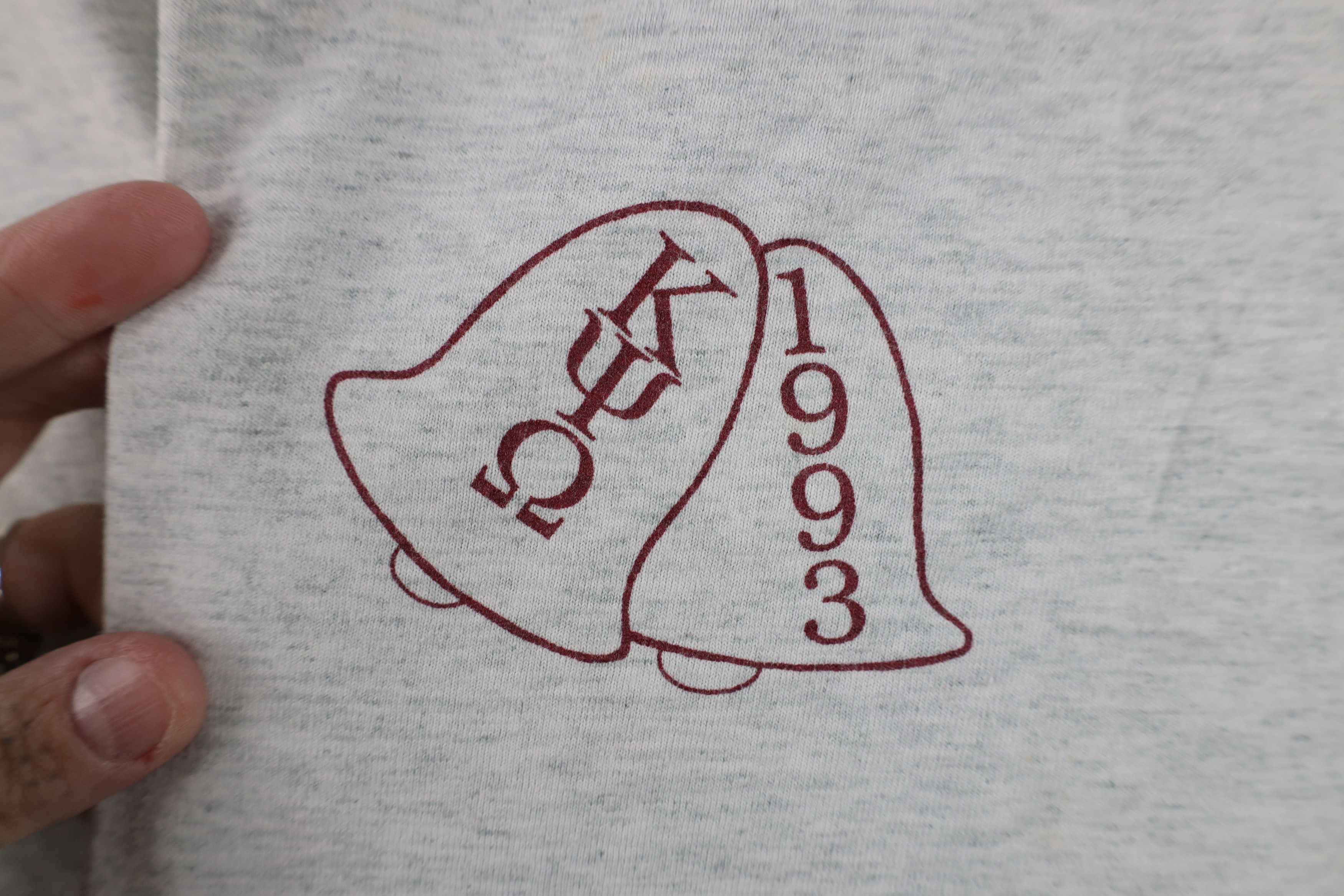 Vintage Vintage 90s Psi Omega Sorority Christmas Formal T-Shirt Size XL / US 12-14 / IT 48-50 - 4 Thumbnail