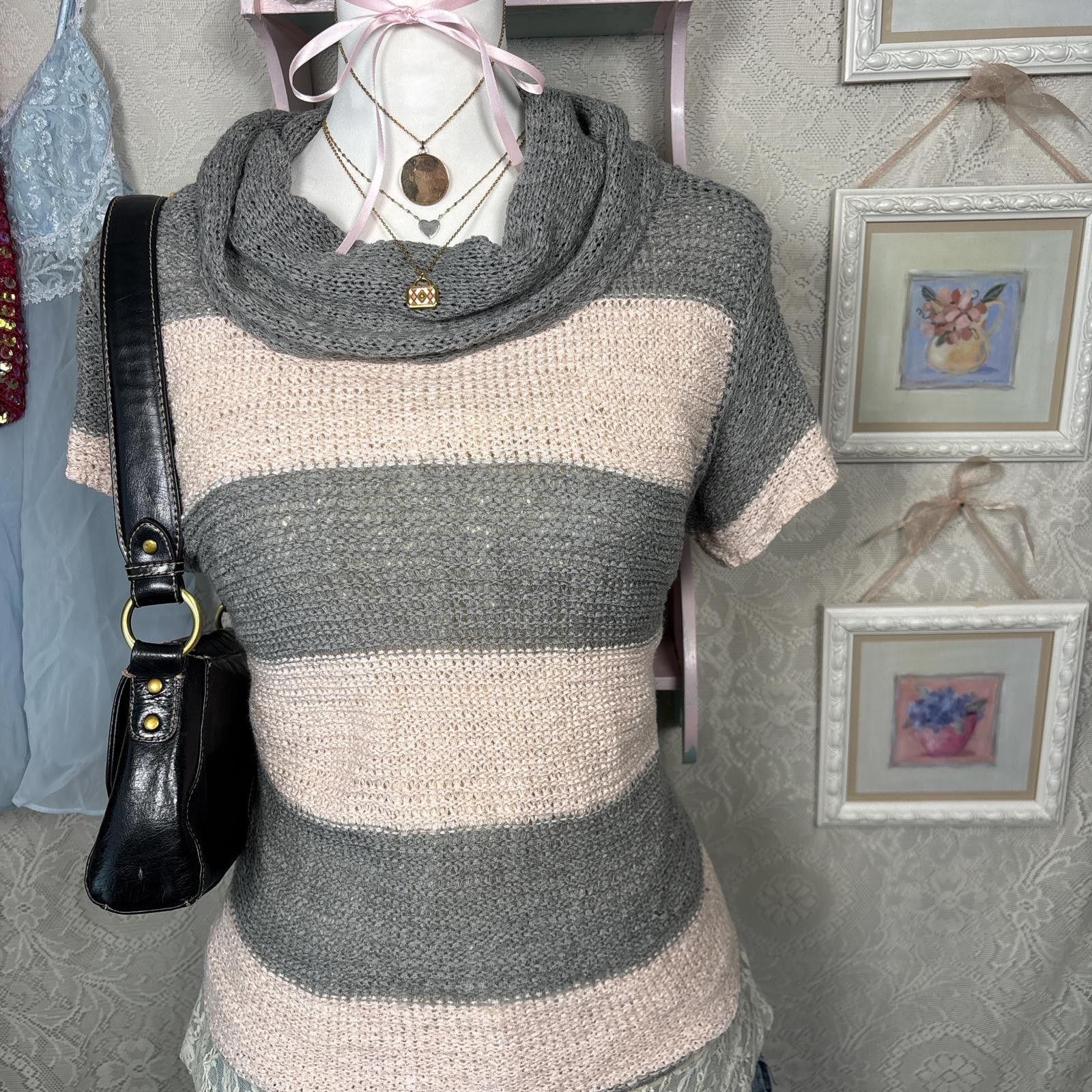 Other y2k fitted striped knit blouse Size XL / US 12-14 / IT 48-50 - 3 Thumbnail