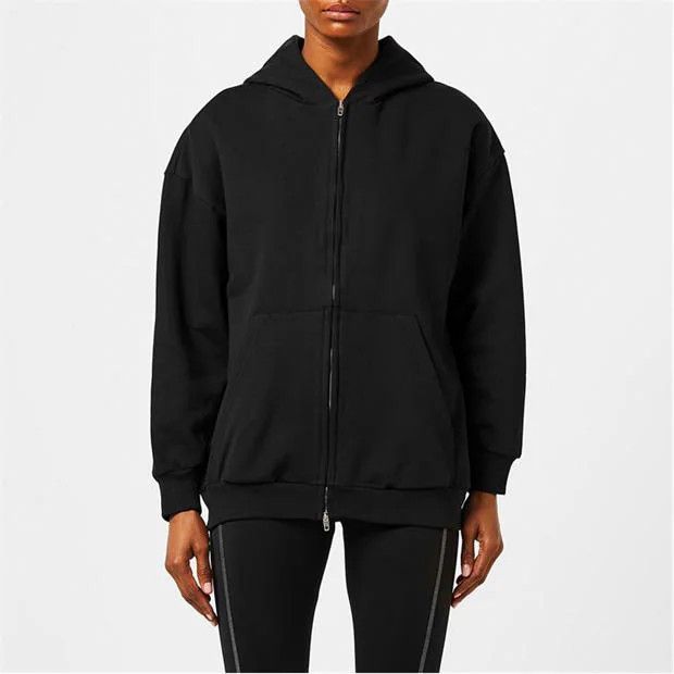 Balenciaga o1g2r1mq0924 Cotton Jersey Zip Up Hoodies in Washed Black Size XS / US 0-2 / IT 36-38 - 3 Thumbnail