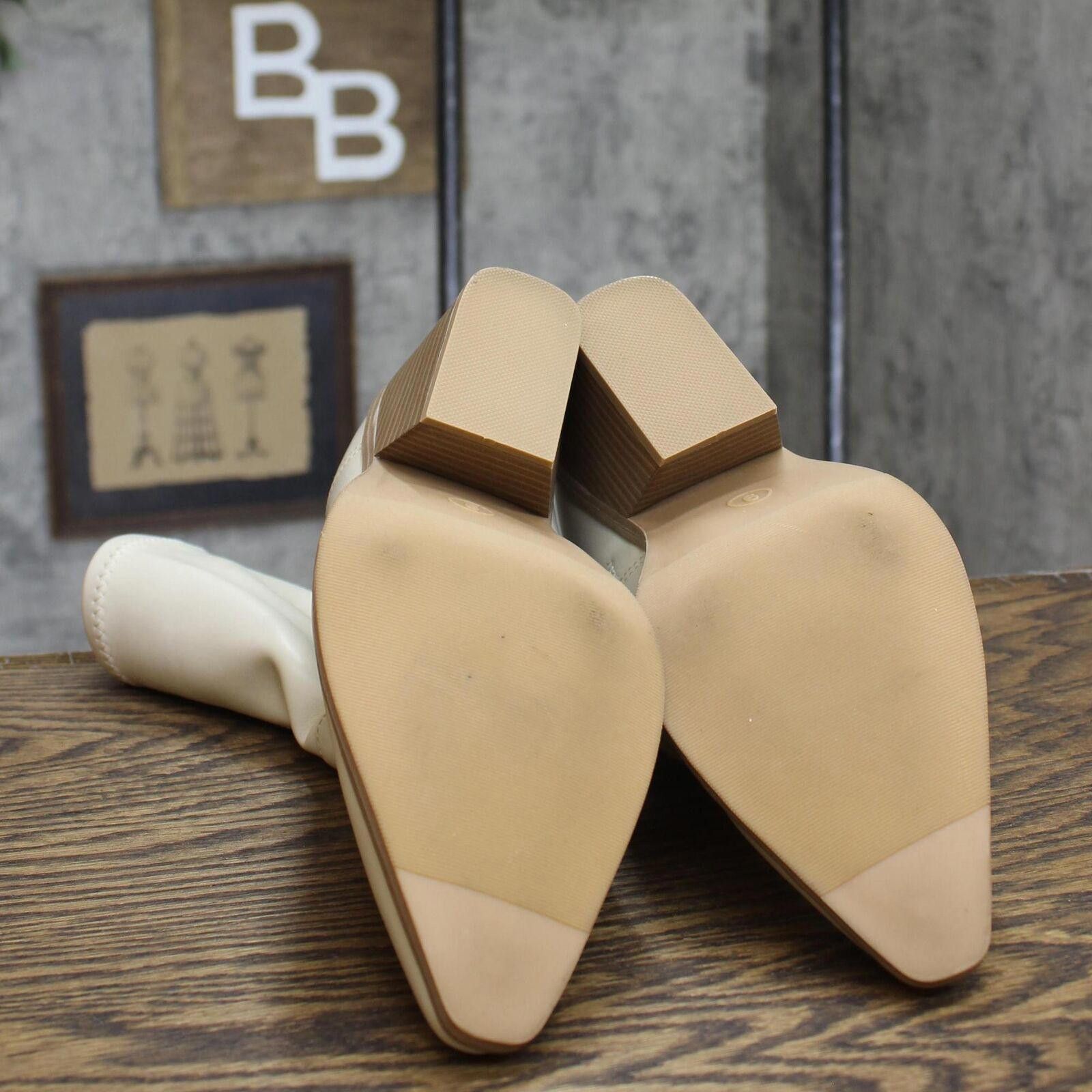 Designer Universal Thread Aubree Ankle Boots 88375051 Off White 9M Size US 9 / IT 39 - 5 Thumbnail