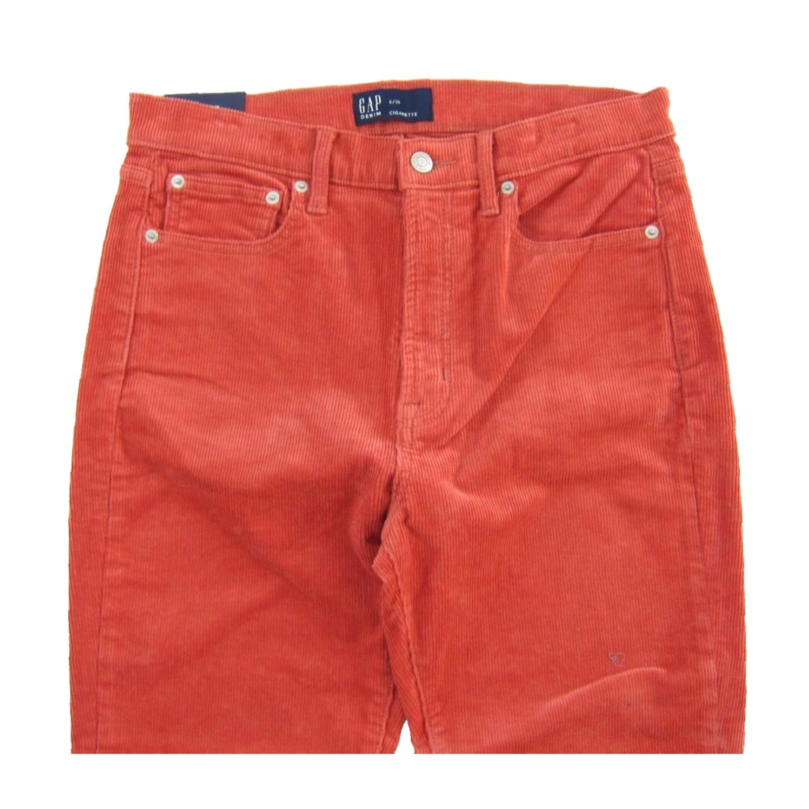 Gap GAP Pink High Rise Slim Straight Corduroy Pants / 8 | NWT | Cotton Stretch | Women’s Cigarette Pant | 29” Inseam Size 30" / US 8 / IT 44 - 4 Thumbnail