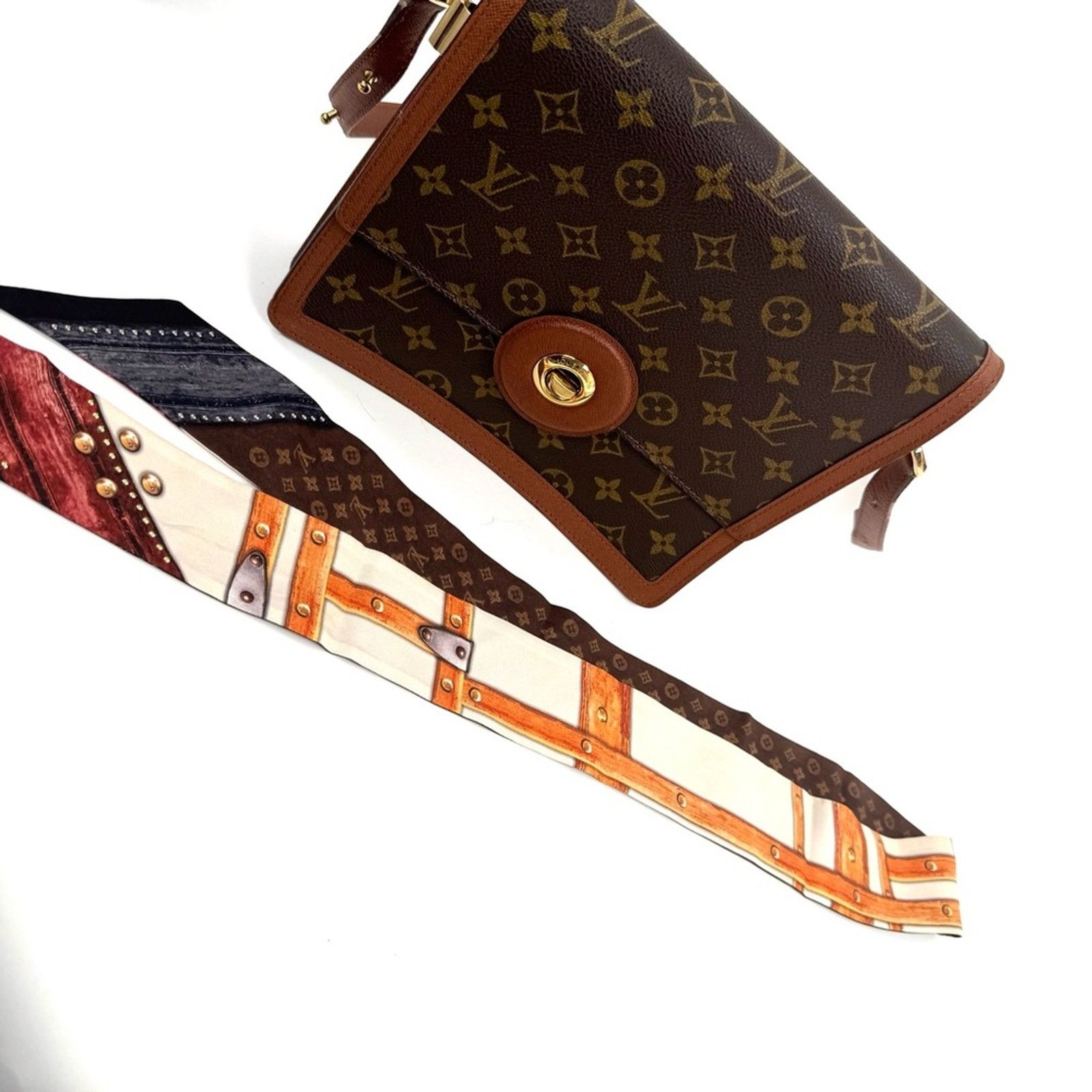 Louis Vuitton Rare LV Monogram Bag Scarf or Vachetta Handle Protector Size ONE SIZE - 15 Thumbnail