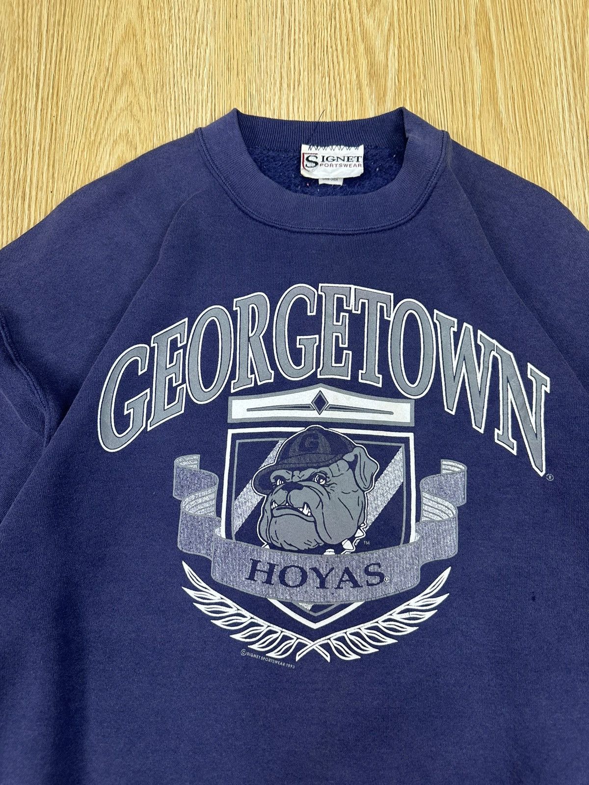 Vintage Vintage 90s NBA Georgetown Hoyas Crewneck Z230 Size US L / EU 52-54 / 3 - 3 Thumbnail