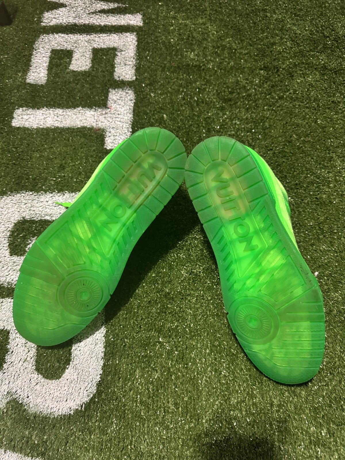 Louis Vuitton LV Virgil Slime Lime Green Skater Shoes Size US 9.5 / EU 42-43 - 4 Thumbnail