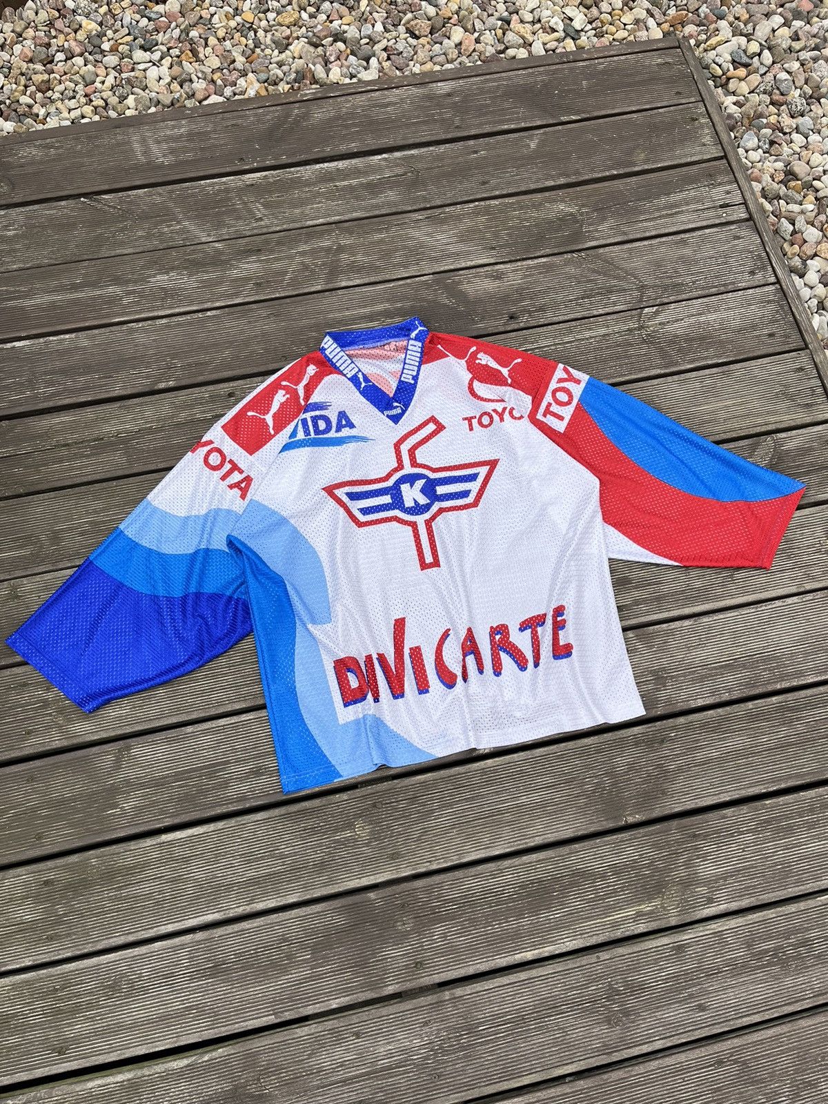 Puma × Vintage Vintage Kloten Flyers Ochsner Ice Hockey Sports Puma Jersey Size US XL / EU 56 / 4 - 2 Thumbnail